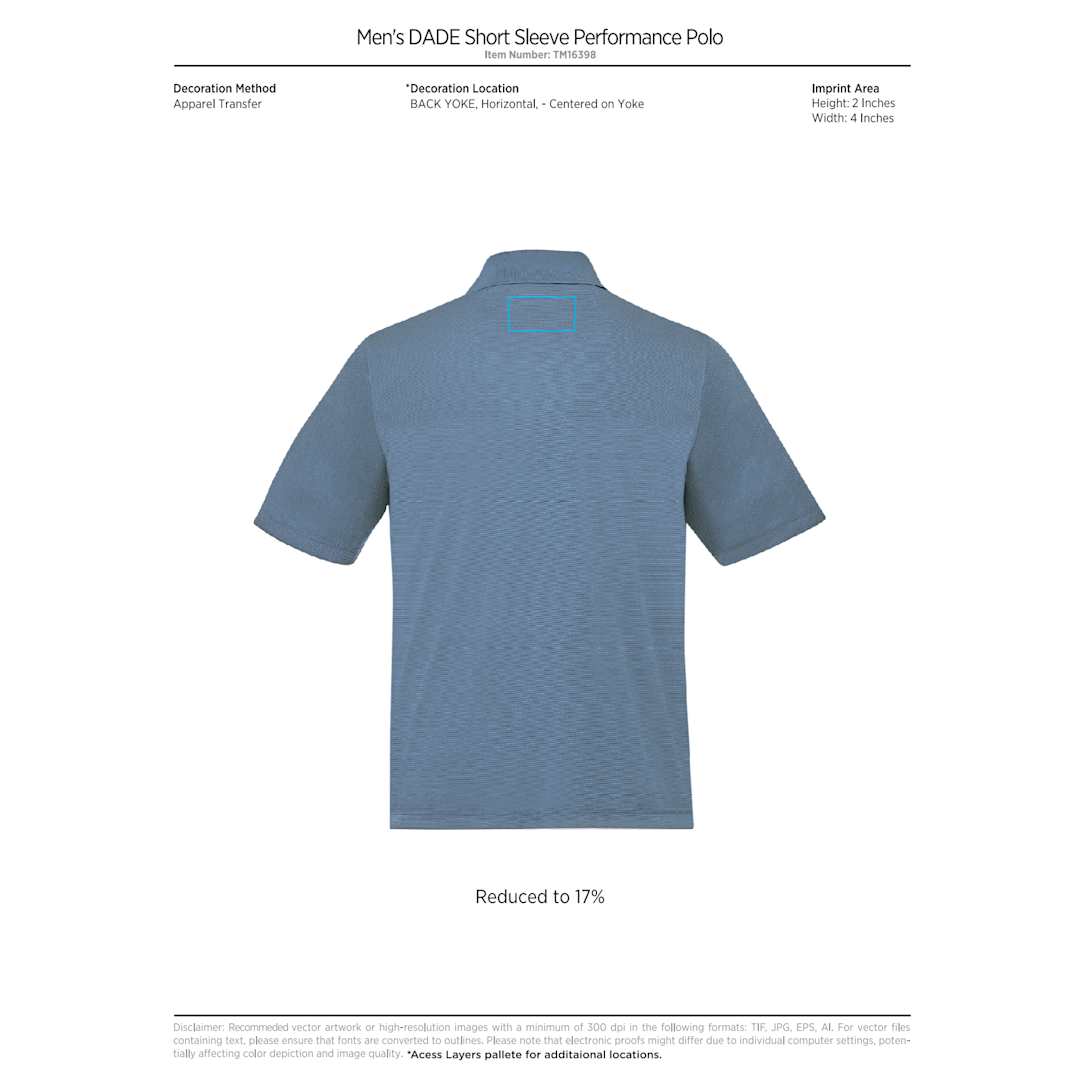 Men's DADE Short Sleeve Polo 397