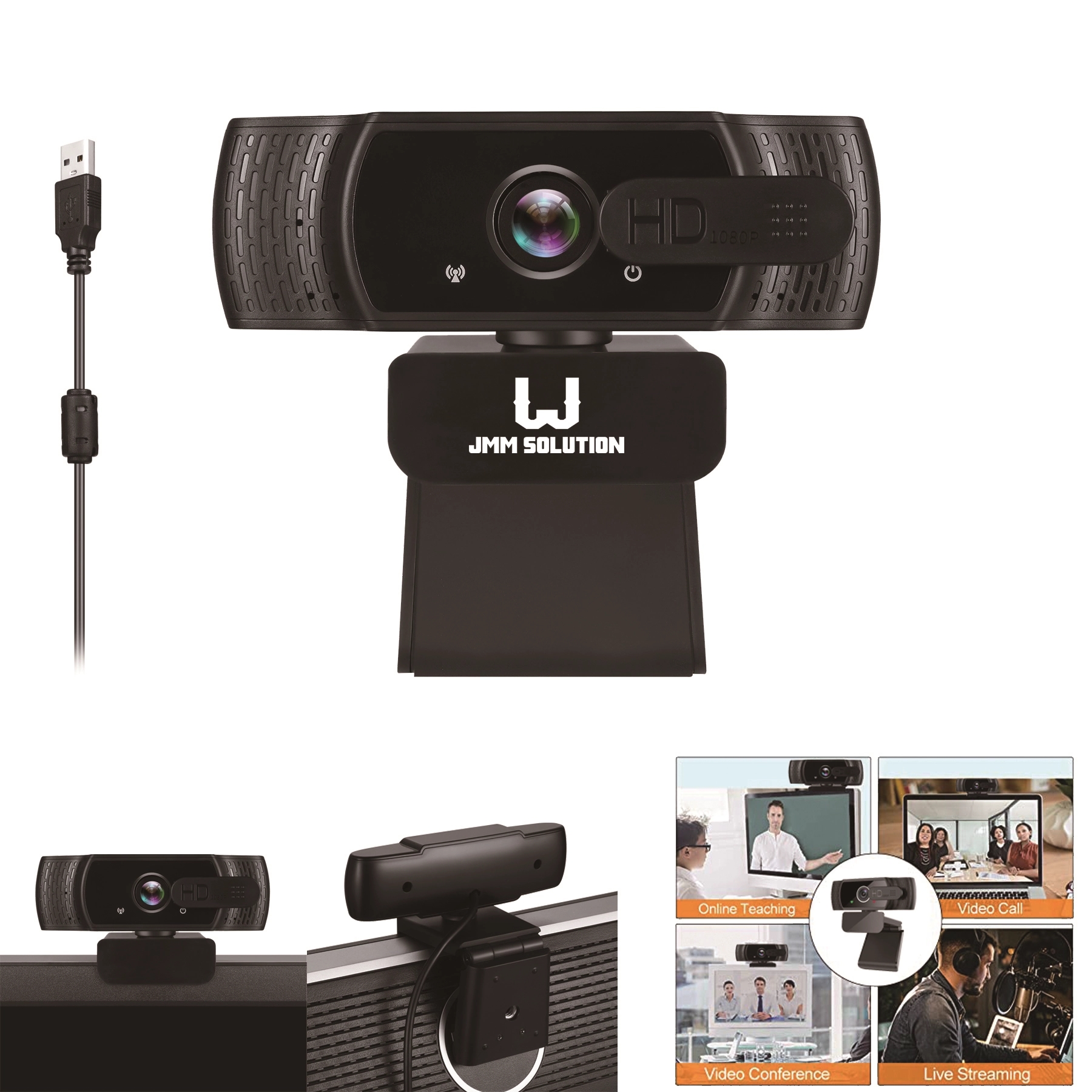 Webcam With Microphone and Privacy Cover 1