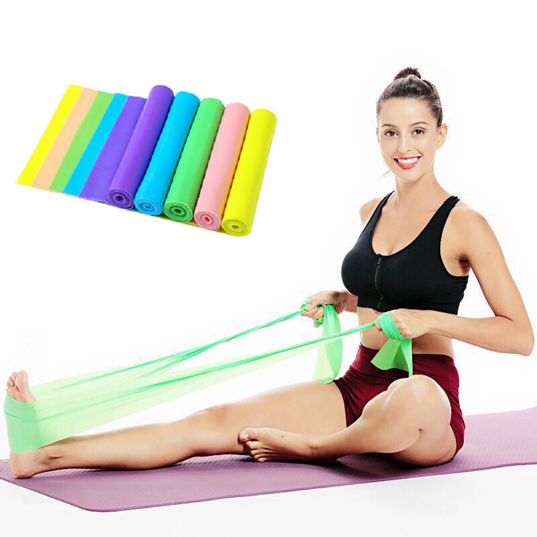 TPE Resistance Yoga Fitness Band 11