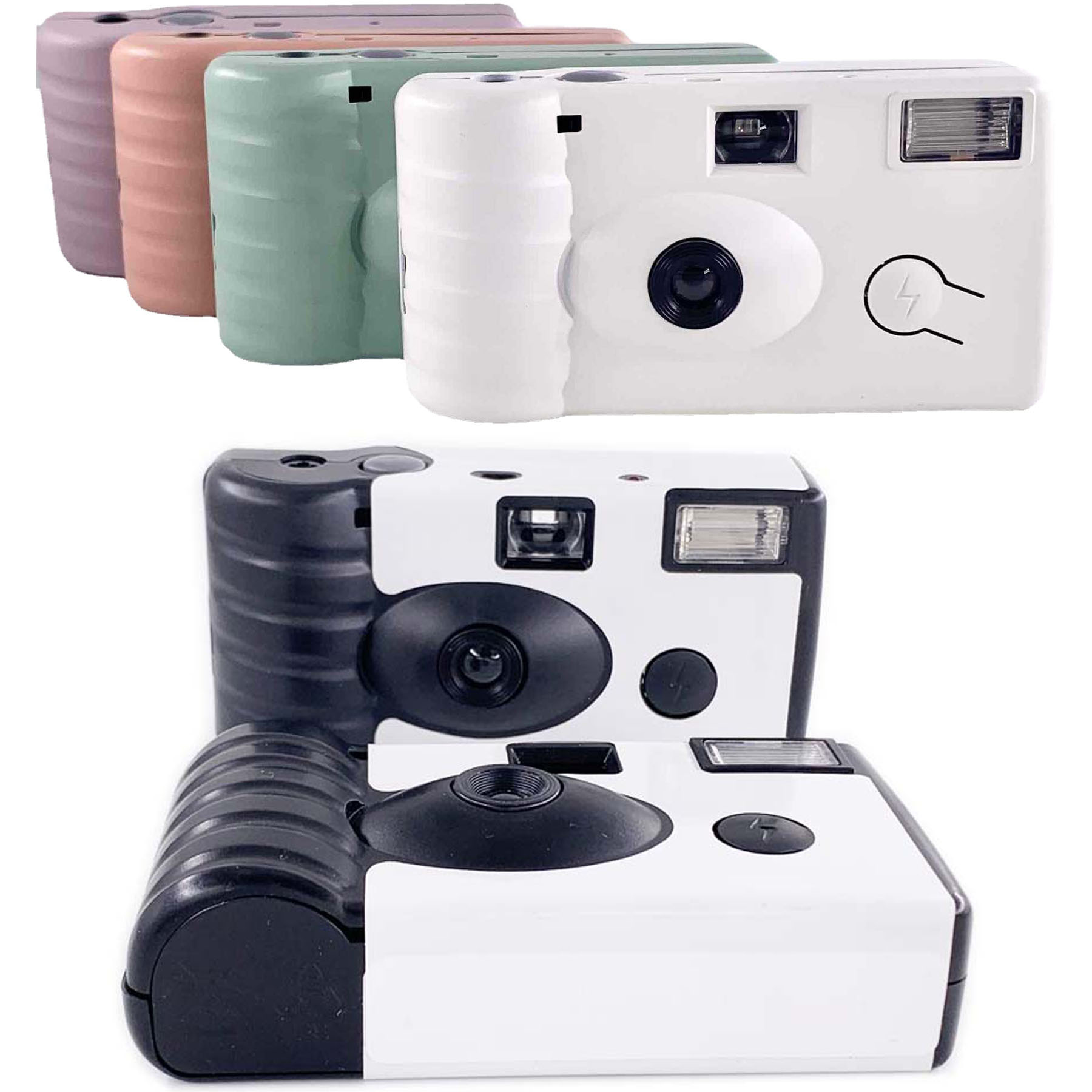 18 Pack Custom Wrap Disposable Camera for Weddings with Flashlight