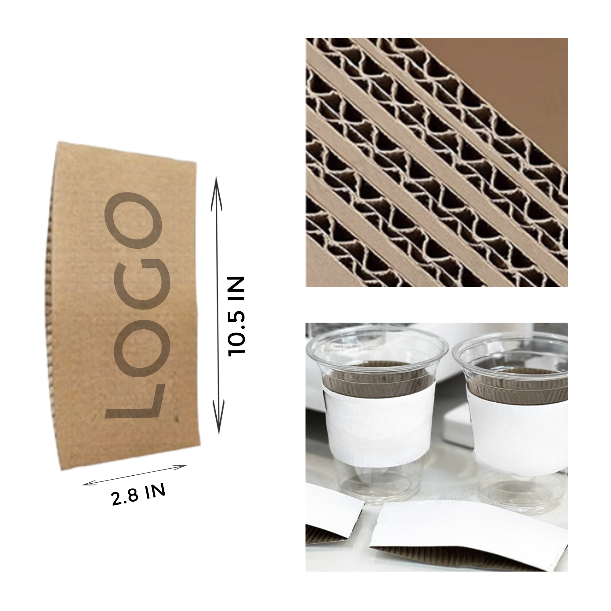 Versatile Corrugated Paper Cup Sleeve 1