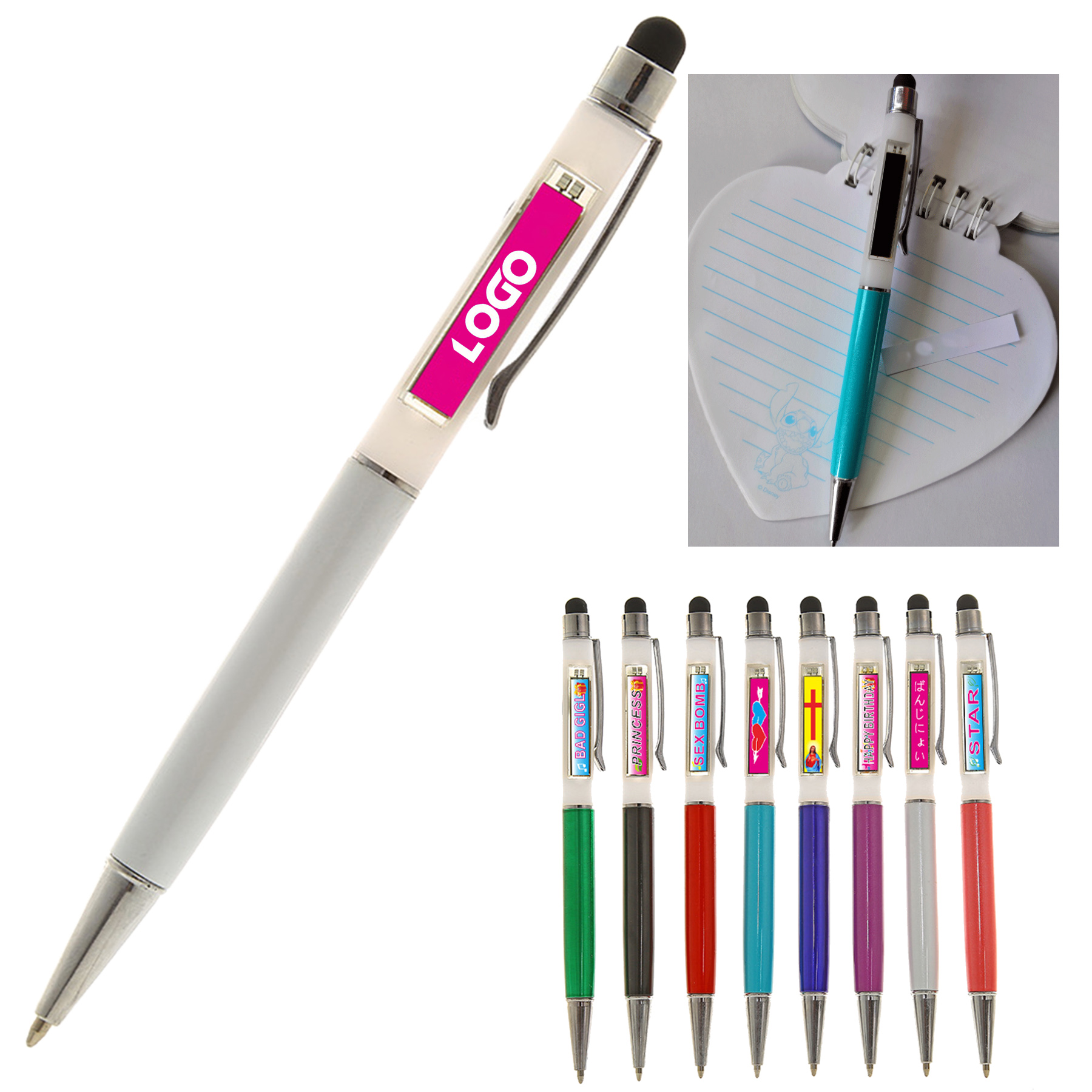 Solar LCD Display Multi-function Pen
