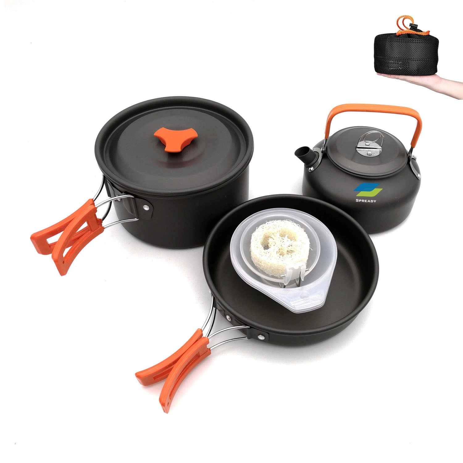 Camping Cookware Set Outdoor Cooking kit With Pot 2
