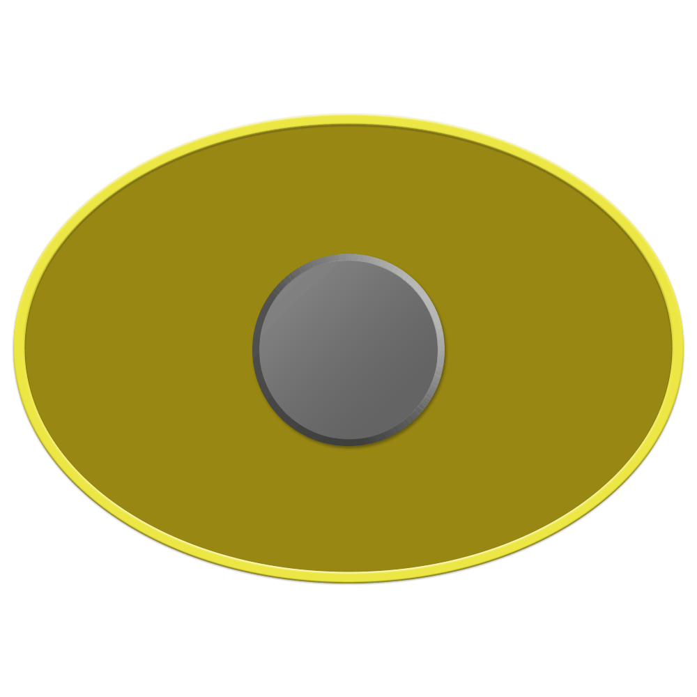 Express Vibraprint 1" x 1-1/4" Oval Lapel Pin & Magnet Back 8