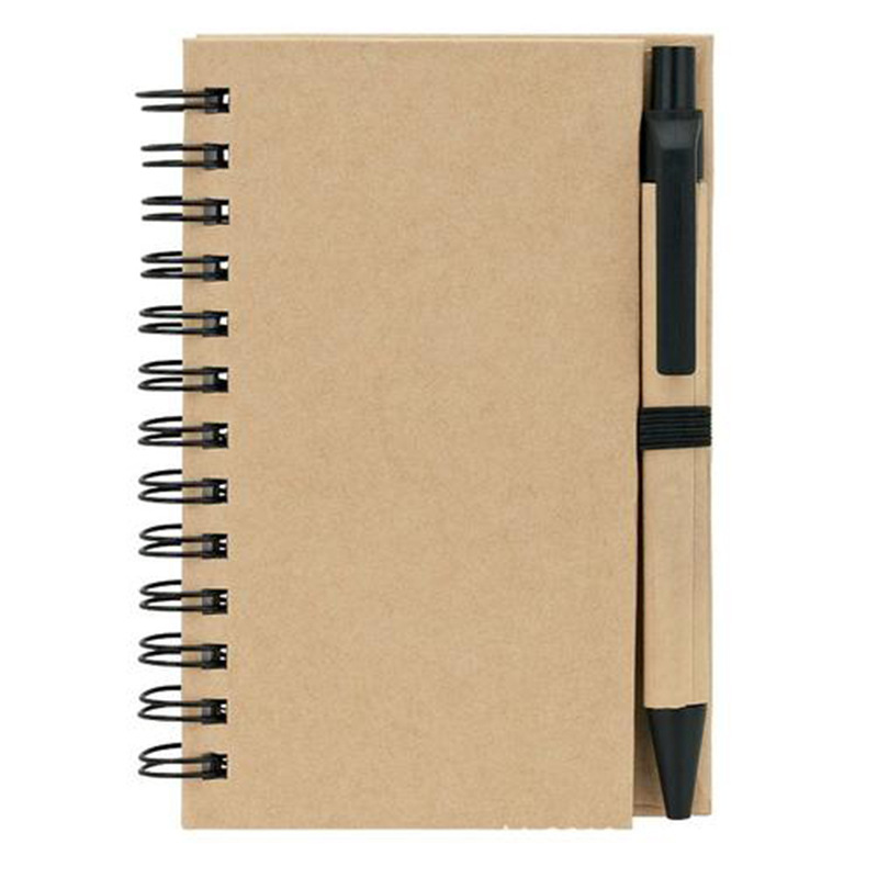 Kraft Notepads Journals with Ballpoint Pens 3