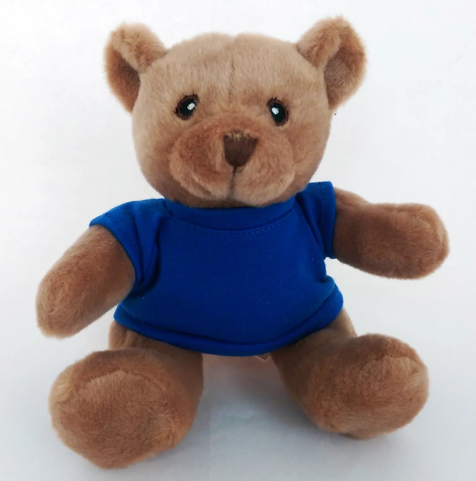 6" Beanie Brown Bear with Embroidered Eyes 18