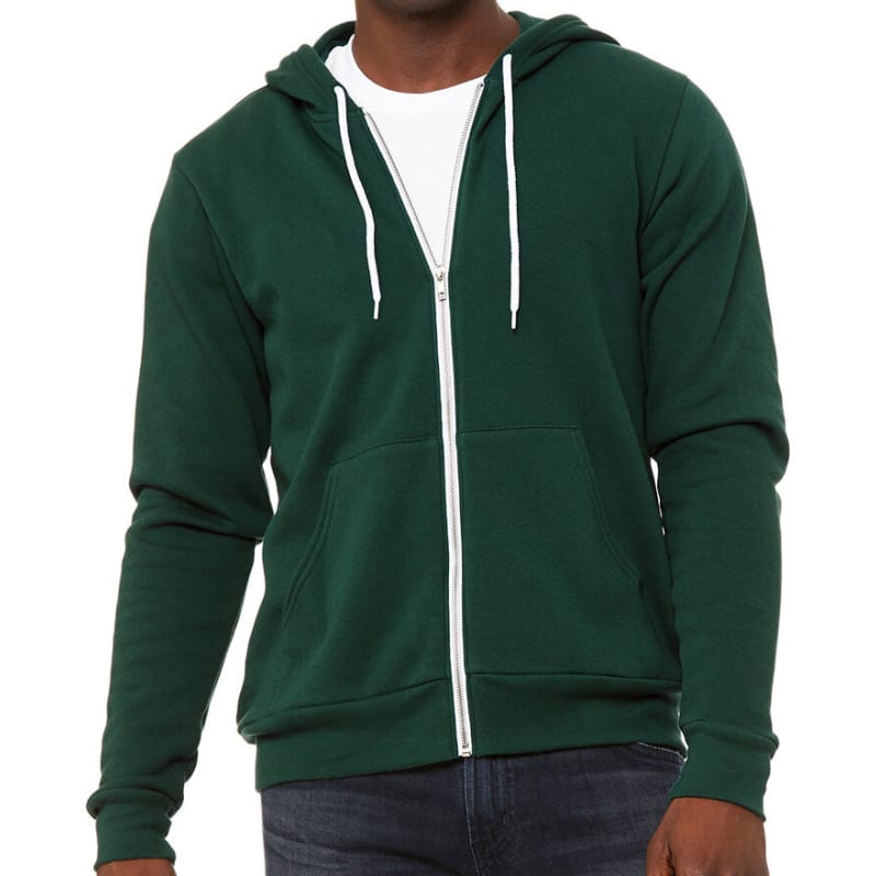 Bella Unisex Poly-Cotton Fleece Full-Zip Hoodie 83