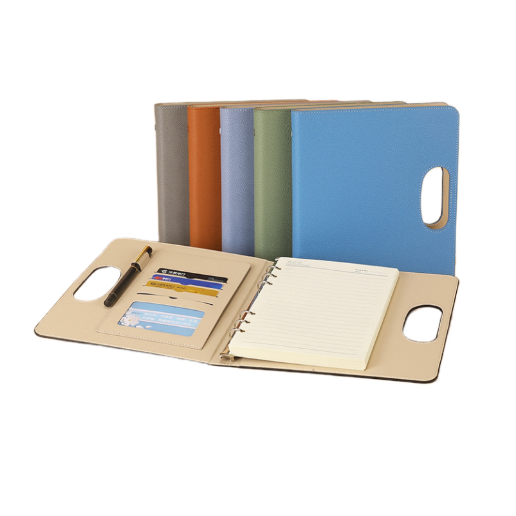 Lined A5 Binder Portable Refillable Notebook 1