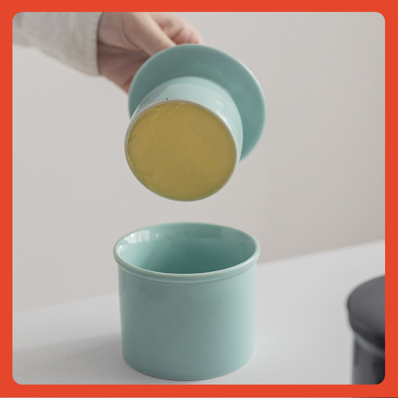 Countertop Ceramic Butter Dish Keeper Butter Bell Crock 4