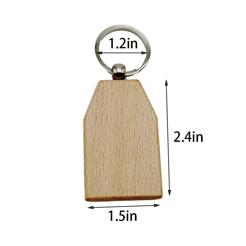 Multi-style Wood Keychain 2