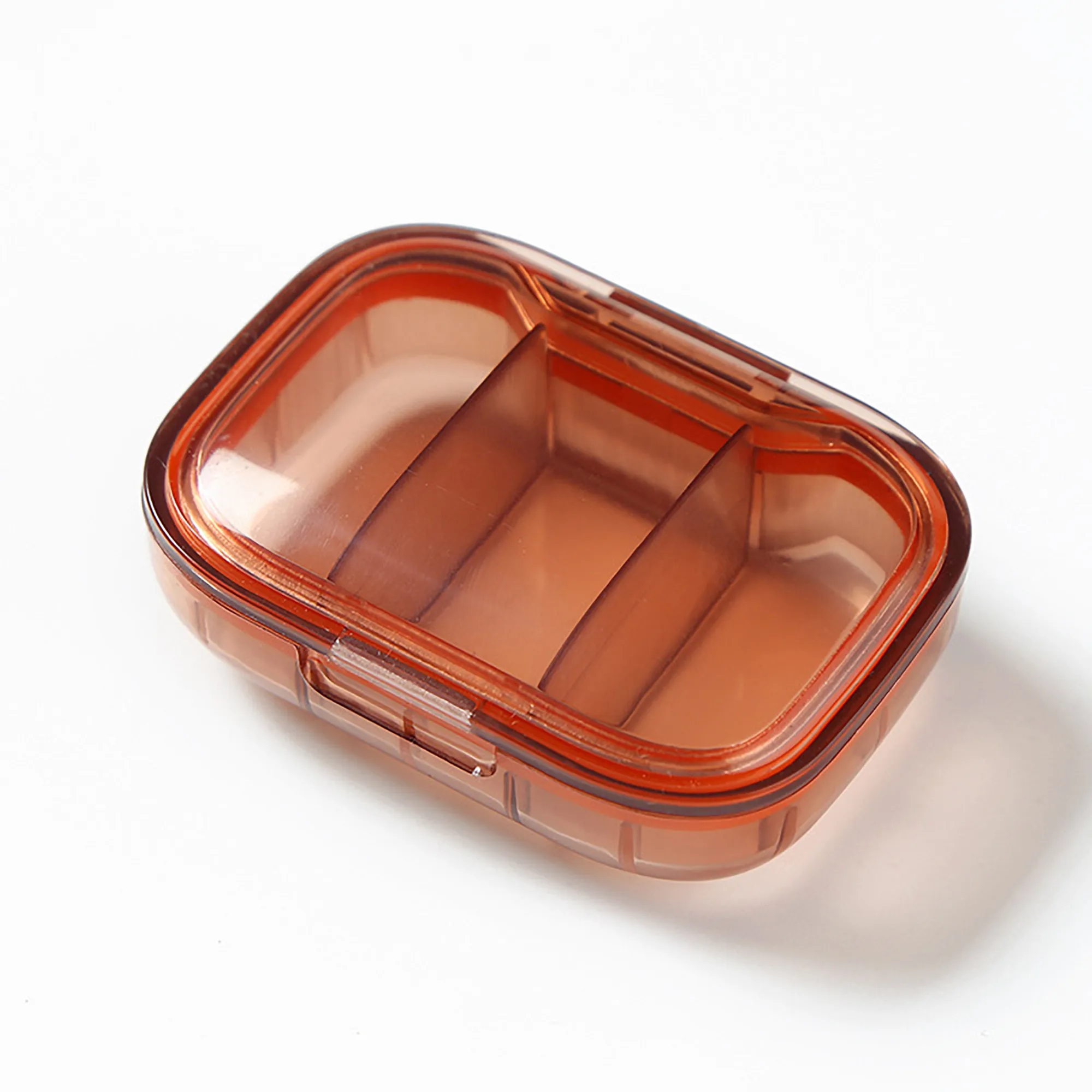 Travel Pill Storage Box with 3 Sections Moisture Safe 5