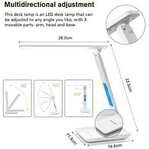 Dimmable Led Desk Lamp With Lcd And Usb Charging 1