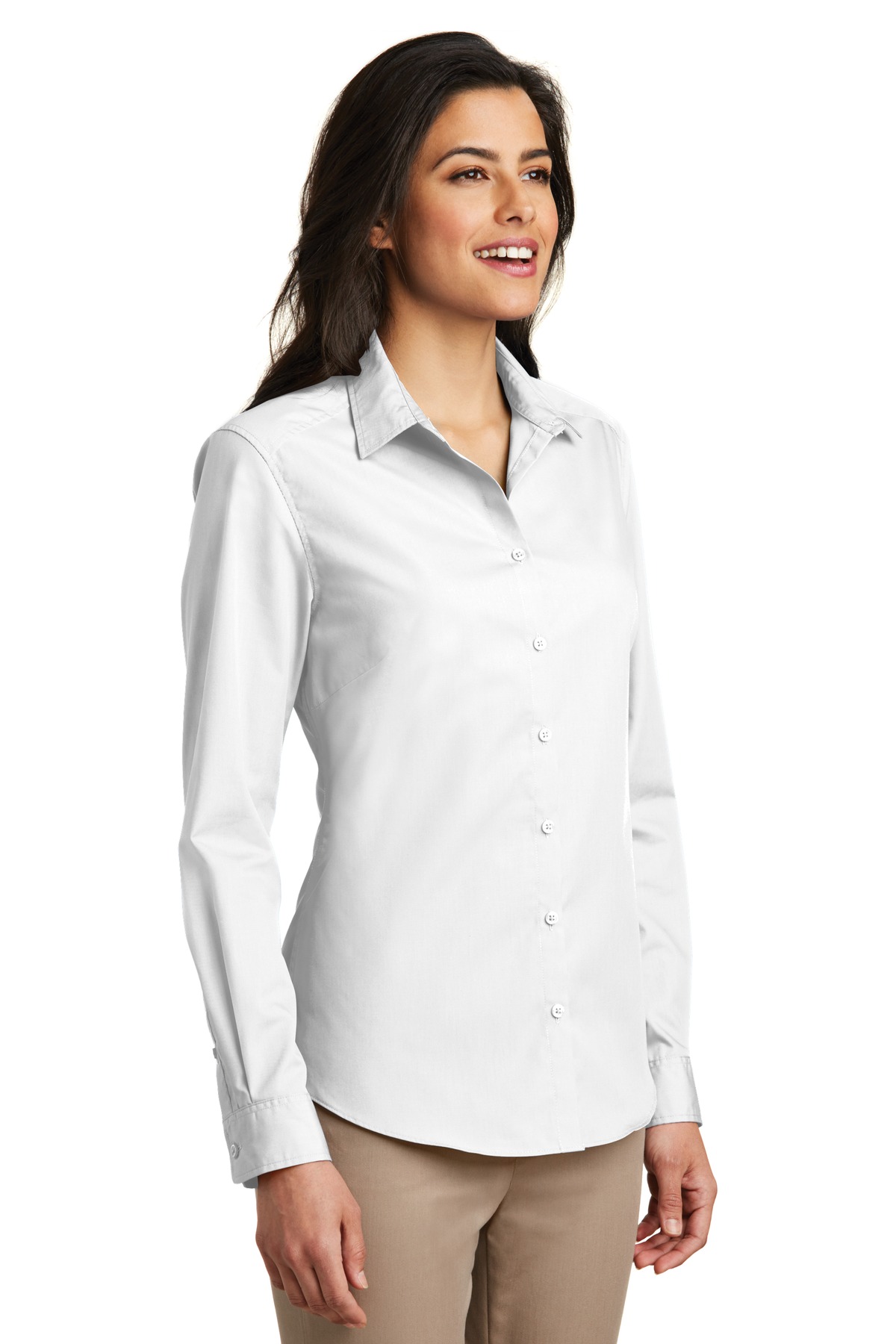 Port Authority Women's Long Sleeve Carefree Poplin Shirt. LW100 56