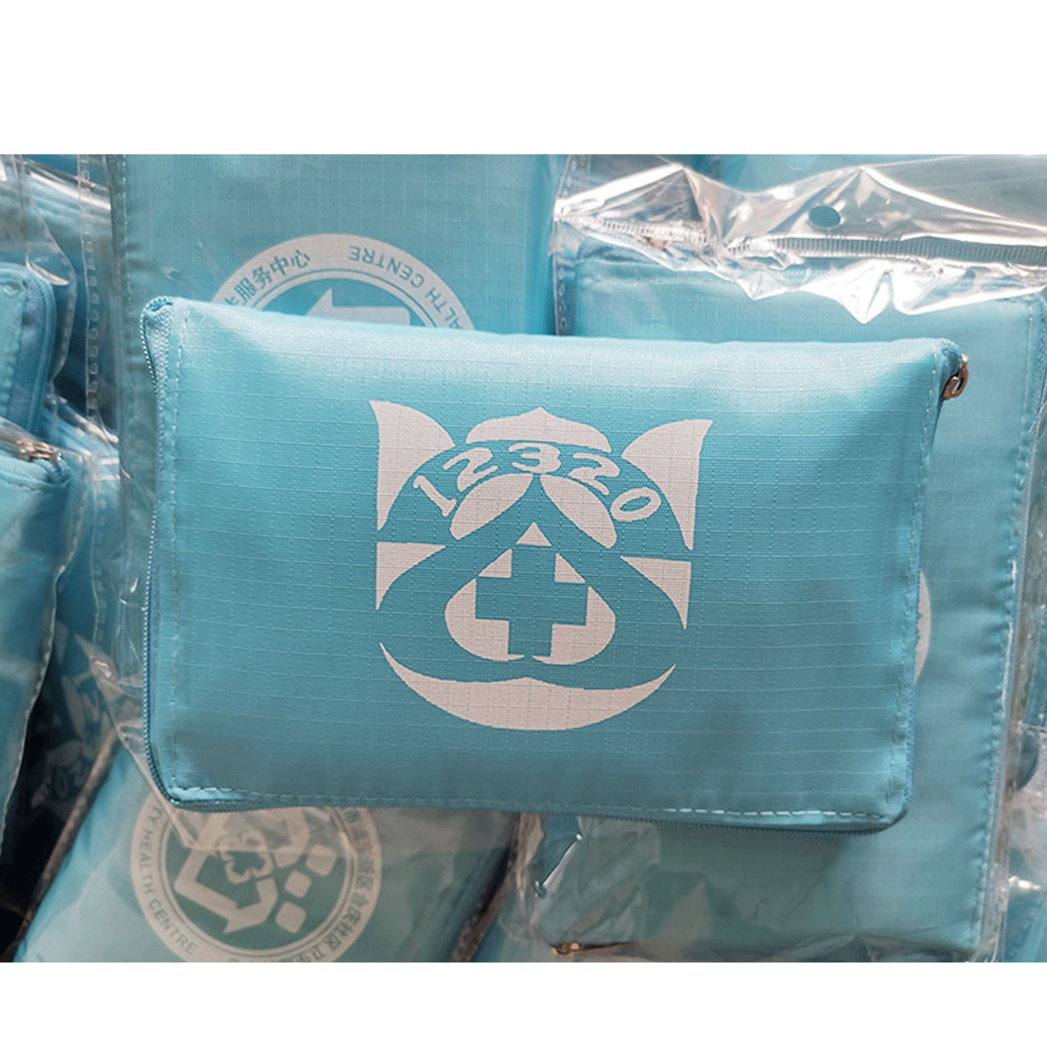 Large Reusable Foldable Polyester Oxford shopping Tote Bag, custom tote bag with logo imprint 19
