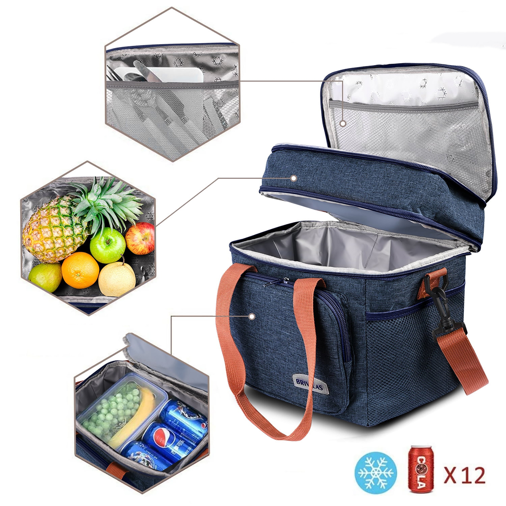 Double-Layer Insulated Lunch Bag 4