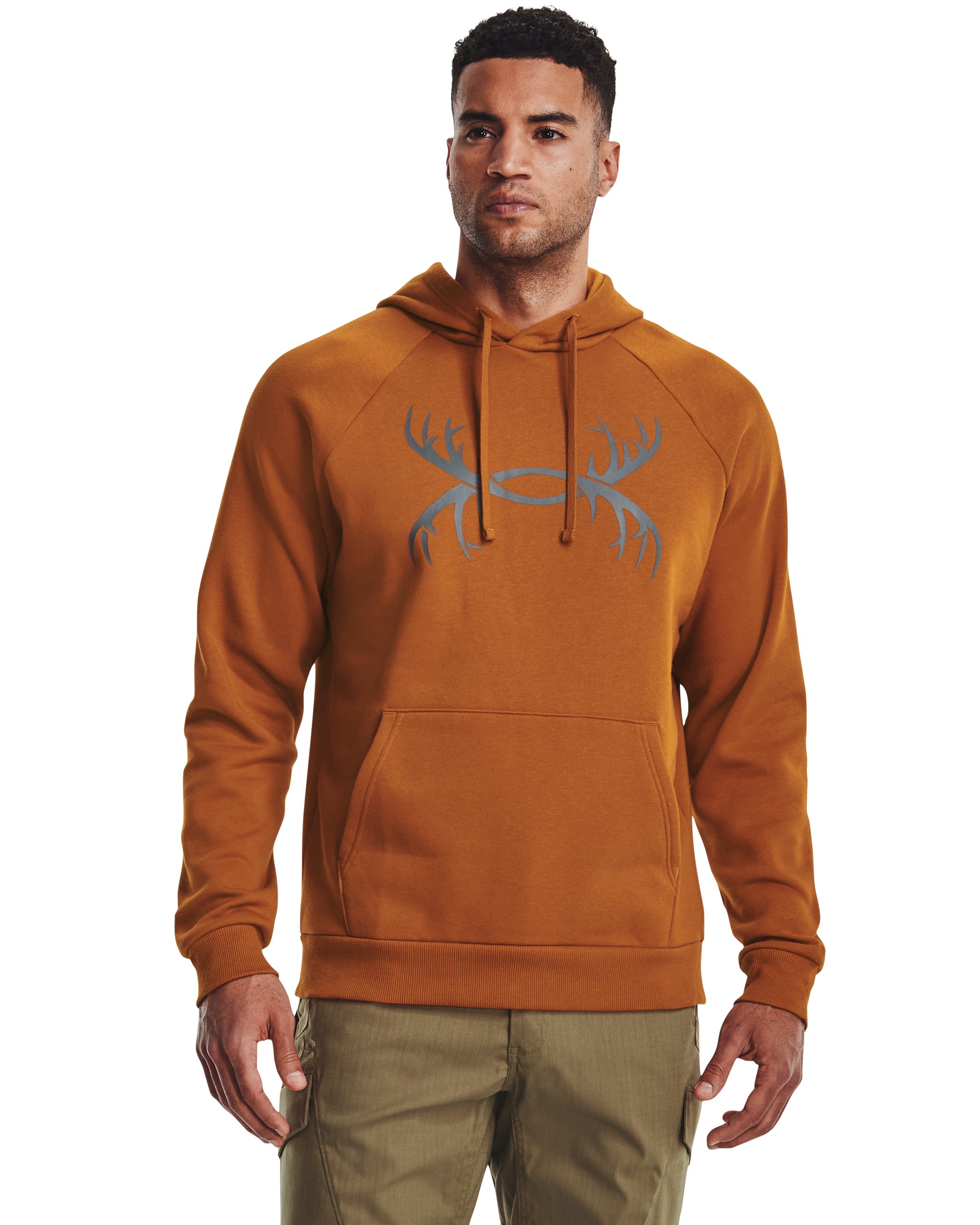 UA Rival Fleece Antler Men's Hoodie, custom hoodie or sweatshirt with logo imprint 8