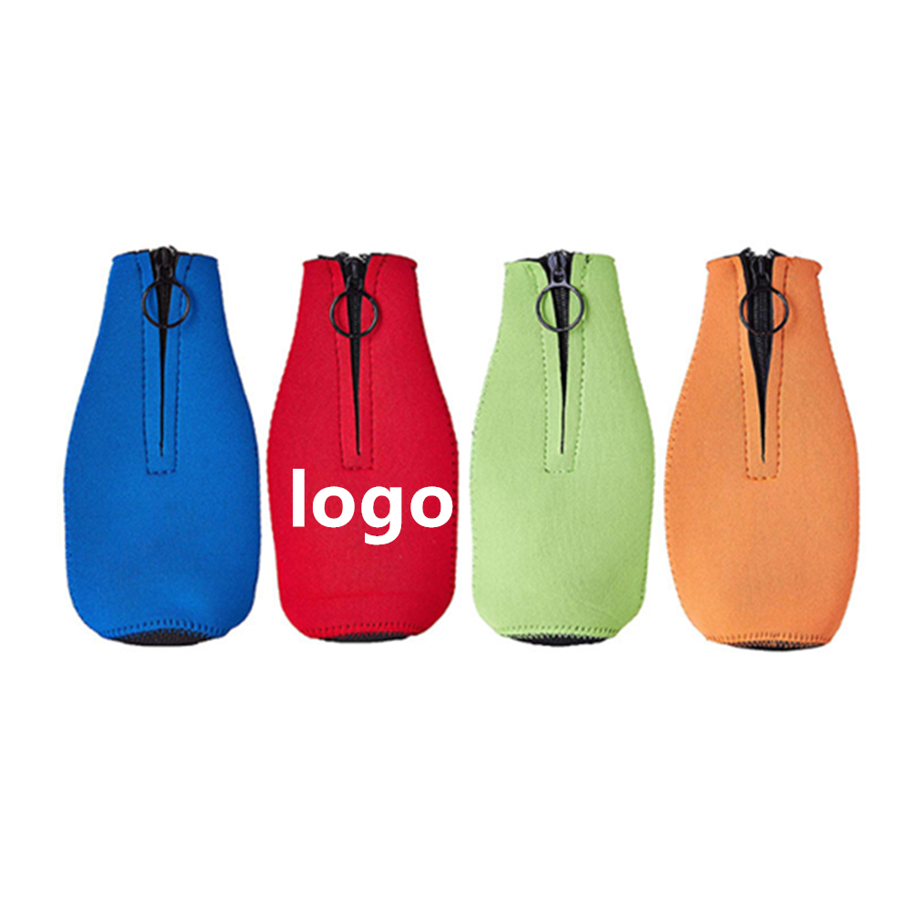 Zip-Up Neoprene Beer Bottle Sleeve Coolie 5