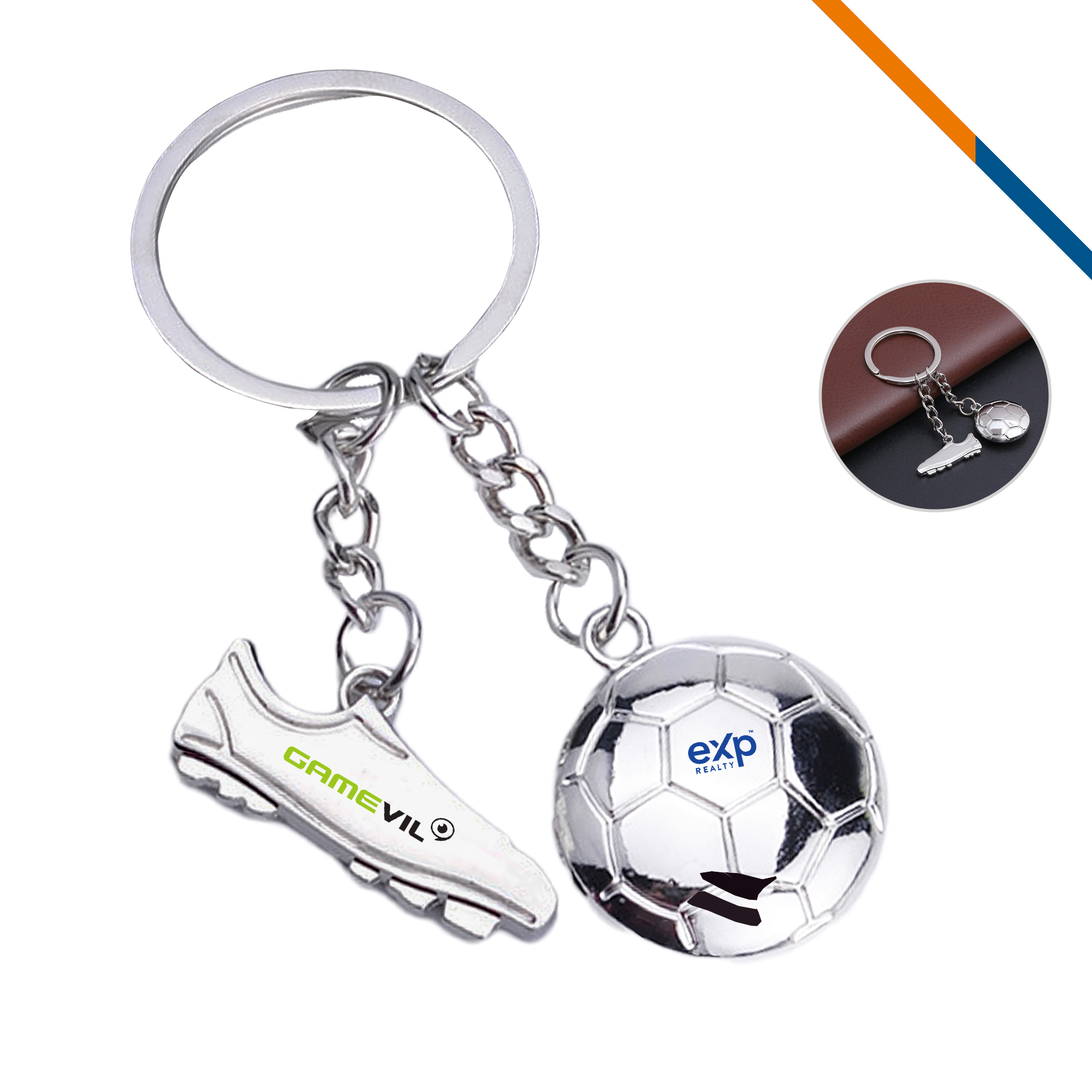 Runner Soccer Shoe Keychain 1