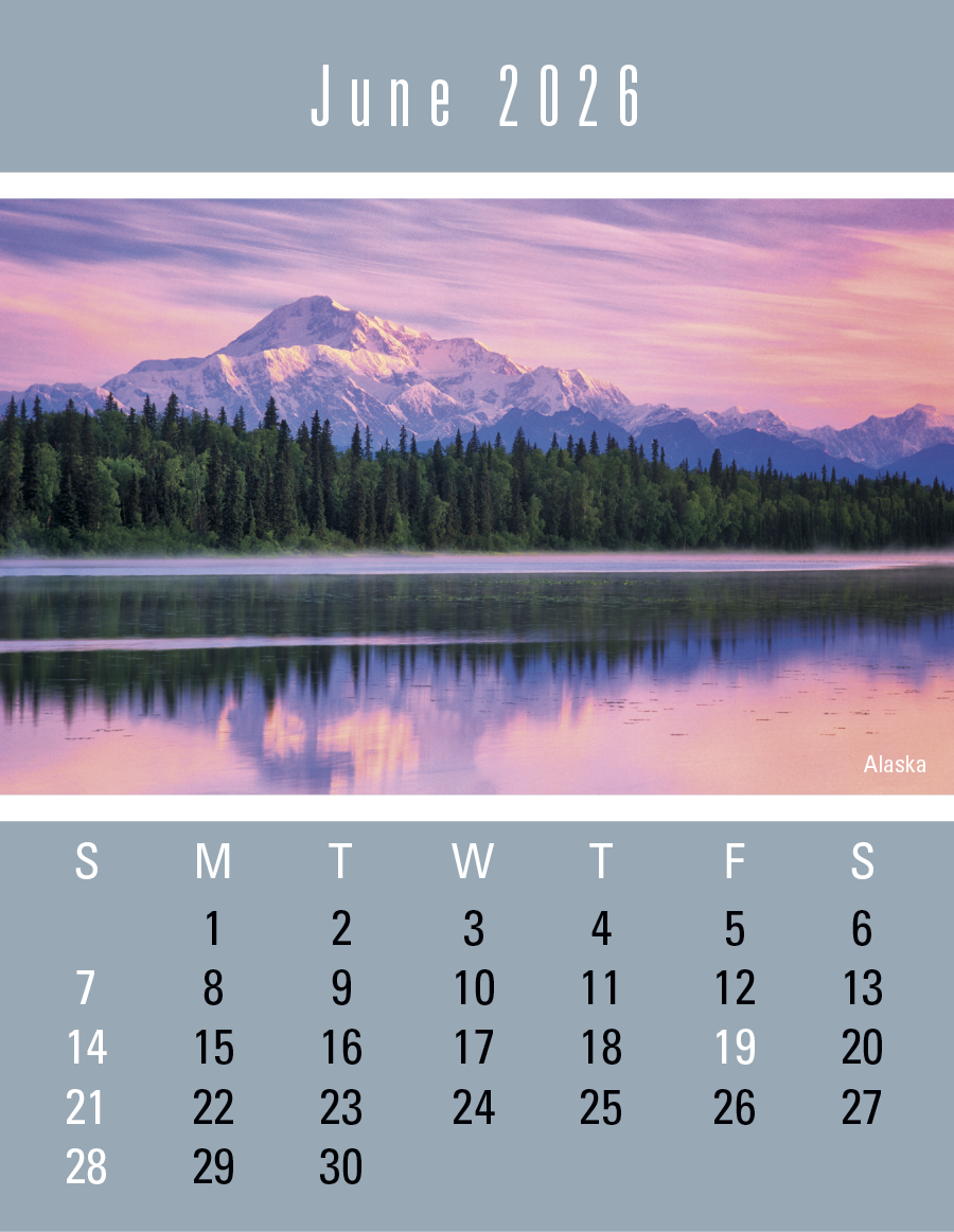 Press-N-Stick Scenic Calendar