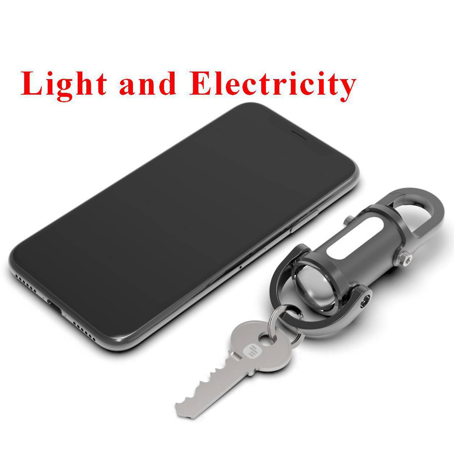 Mini Rechargeable Flashlight Keychain w/ Hook 5