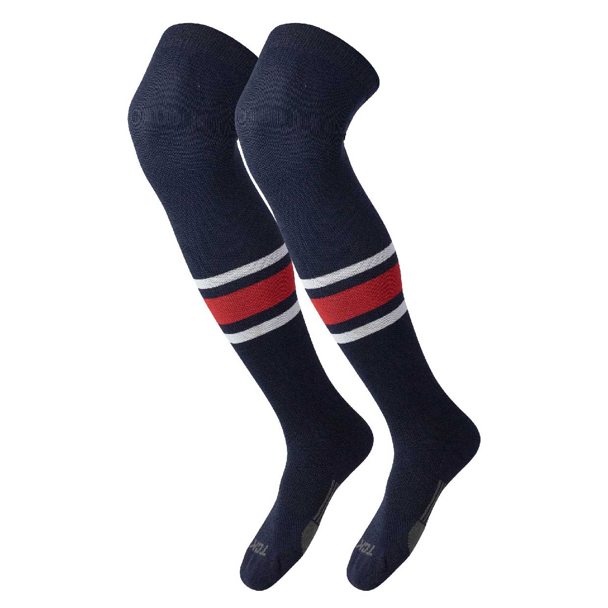 Dugout Over the Knee Baseball Socks Stripes Pattern E 2