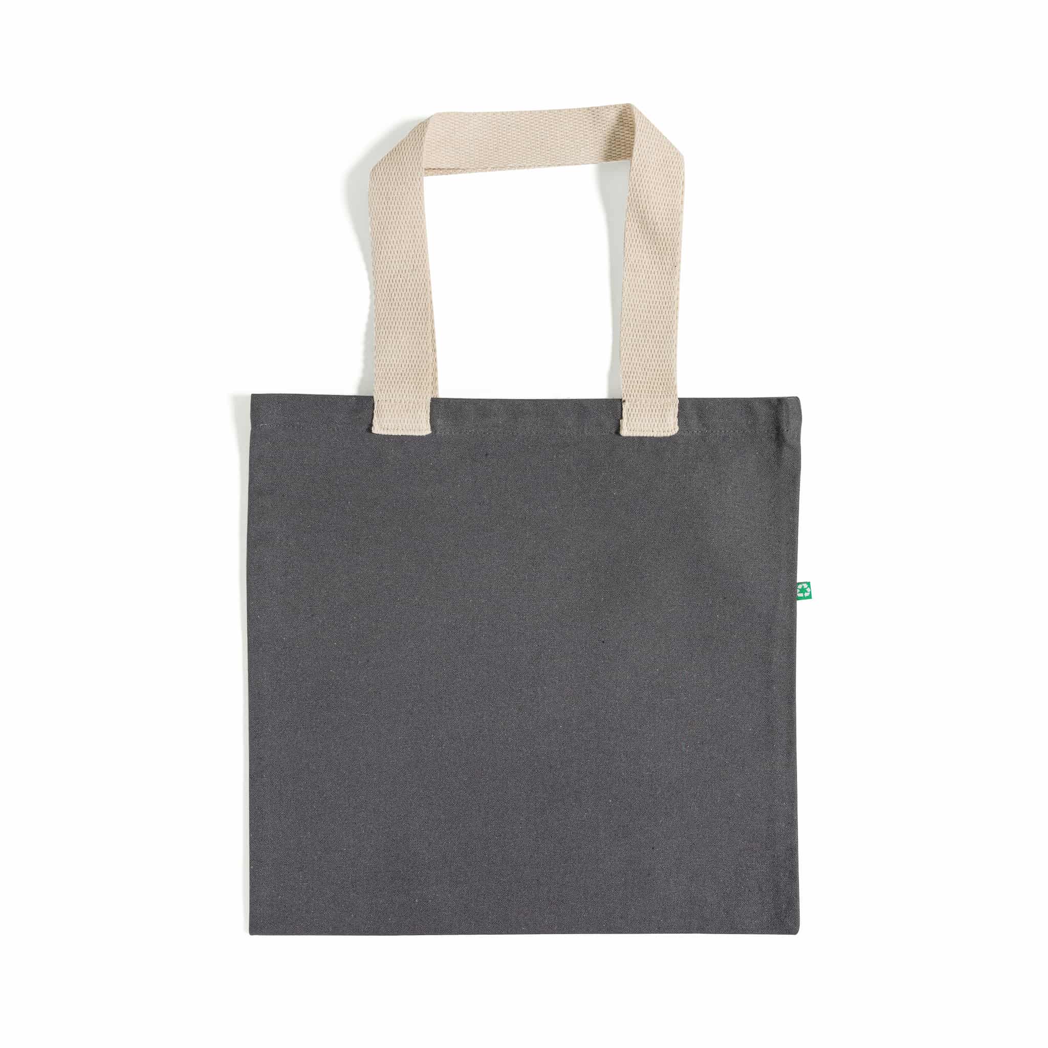 Recycled Canvas Trendy Flat Tote Bag 17