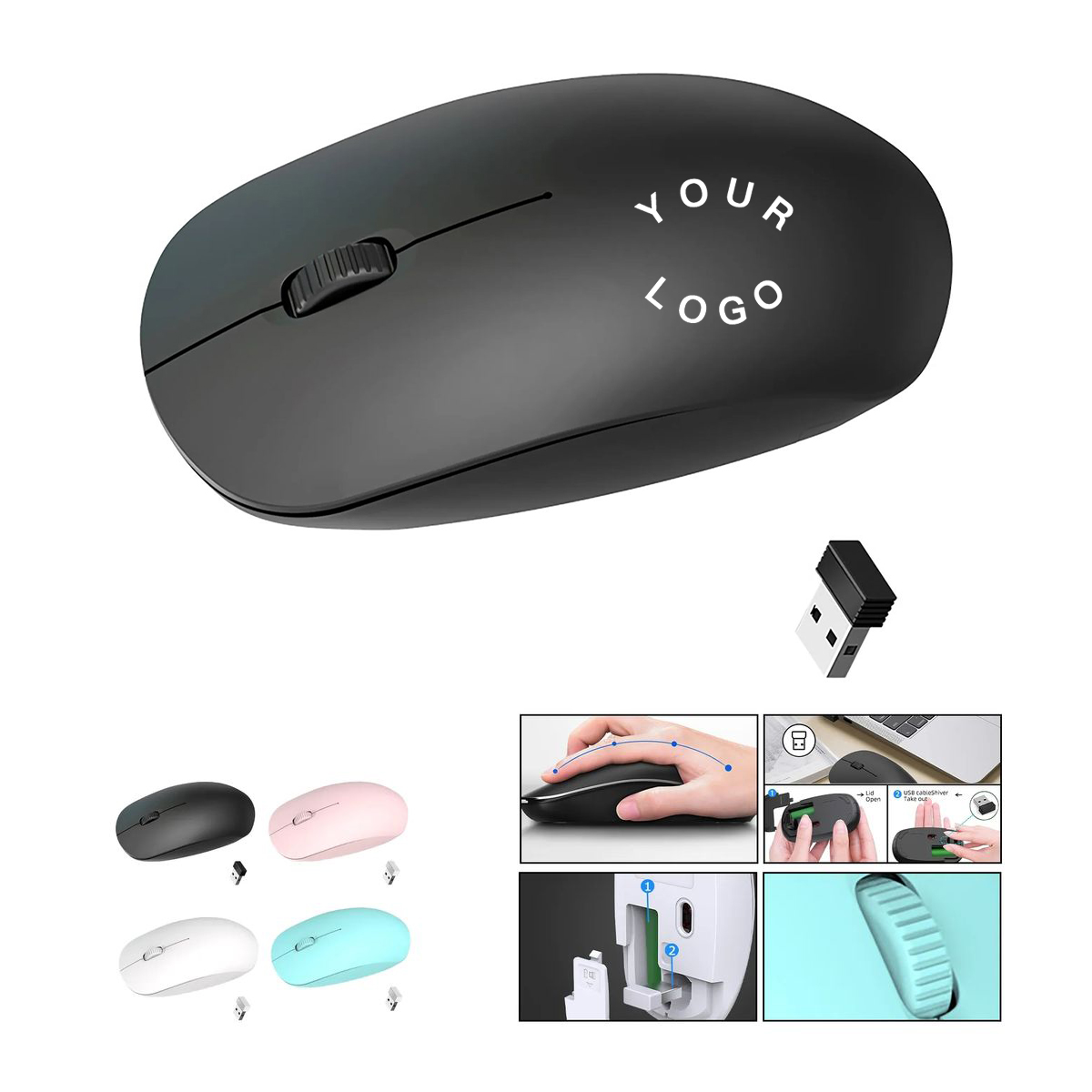 2.4 GHz Wireless Mouse for Laptop and Desktop 2