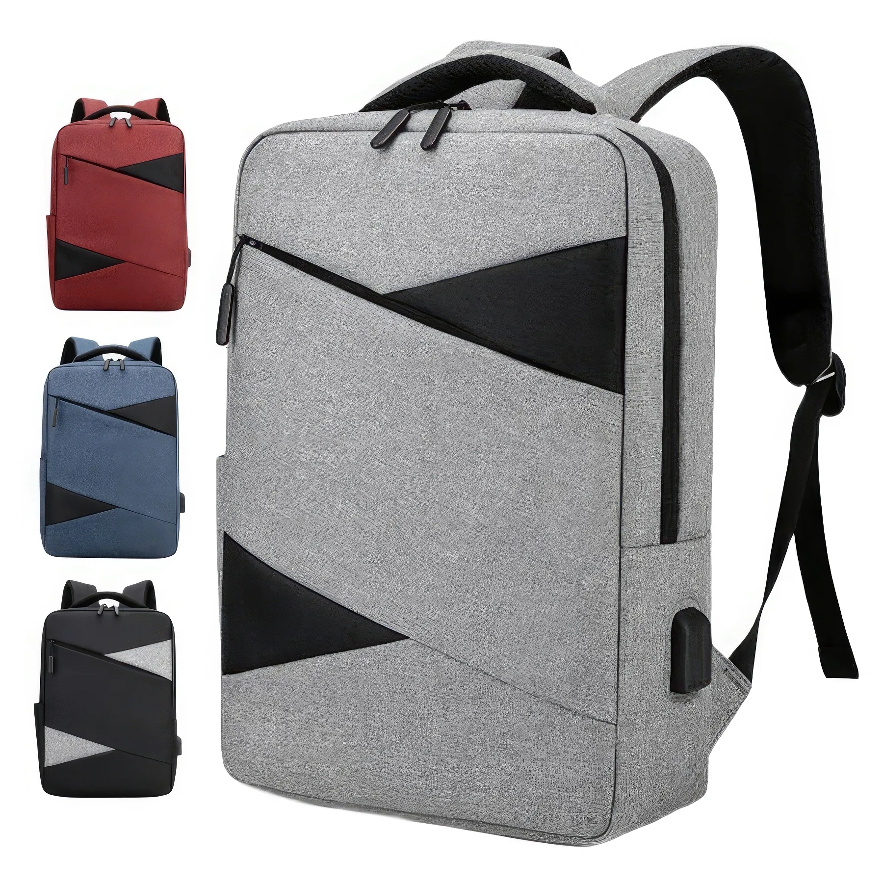 Travel Business School Laptop Backpack with USB Port 2