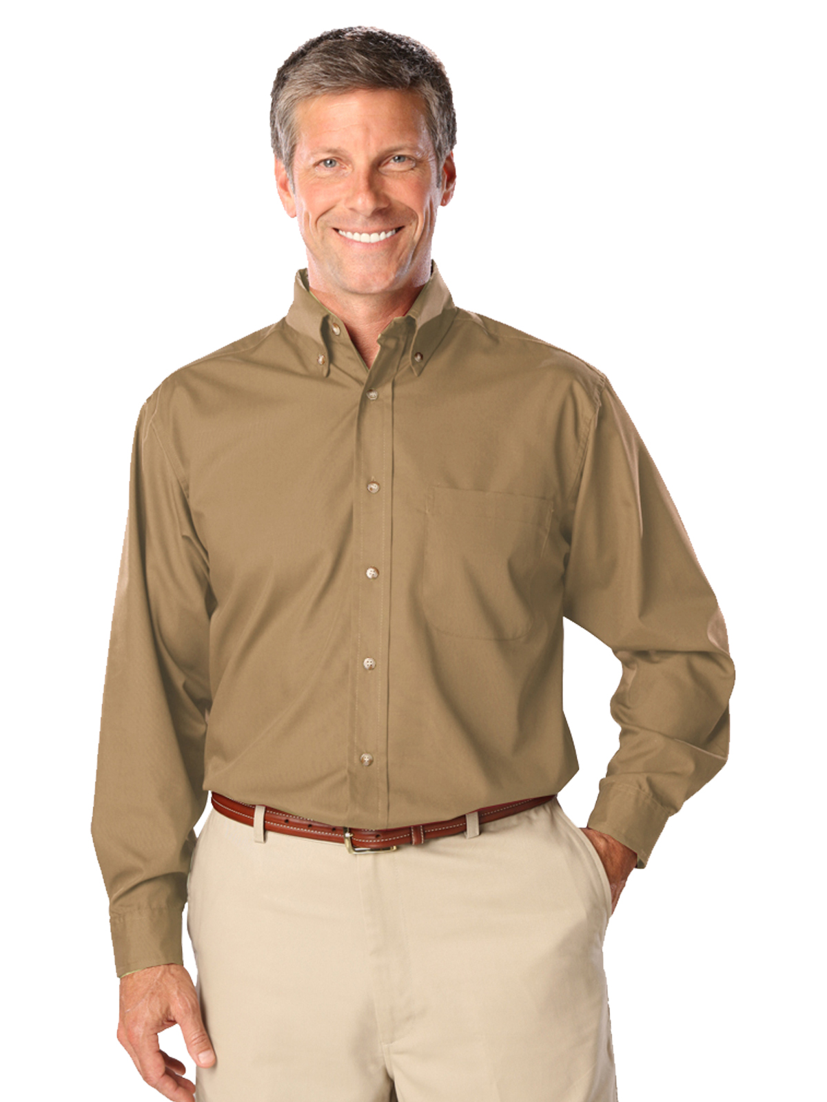 Blue Generation - Men's 1-Pocket Superblend Poplin Shirt 32
