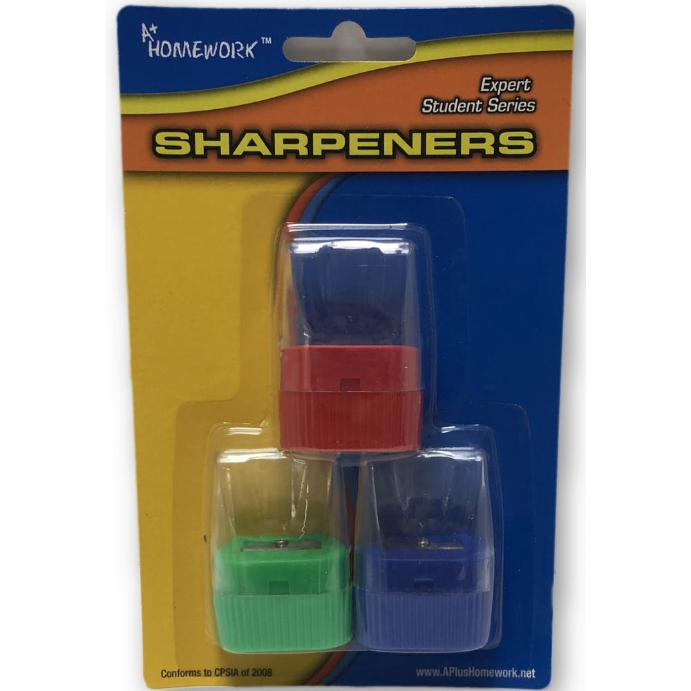 Pencil Sharpeners - 3 Count Shavings Receptacle 2