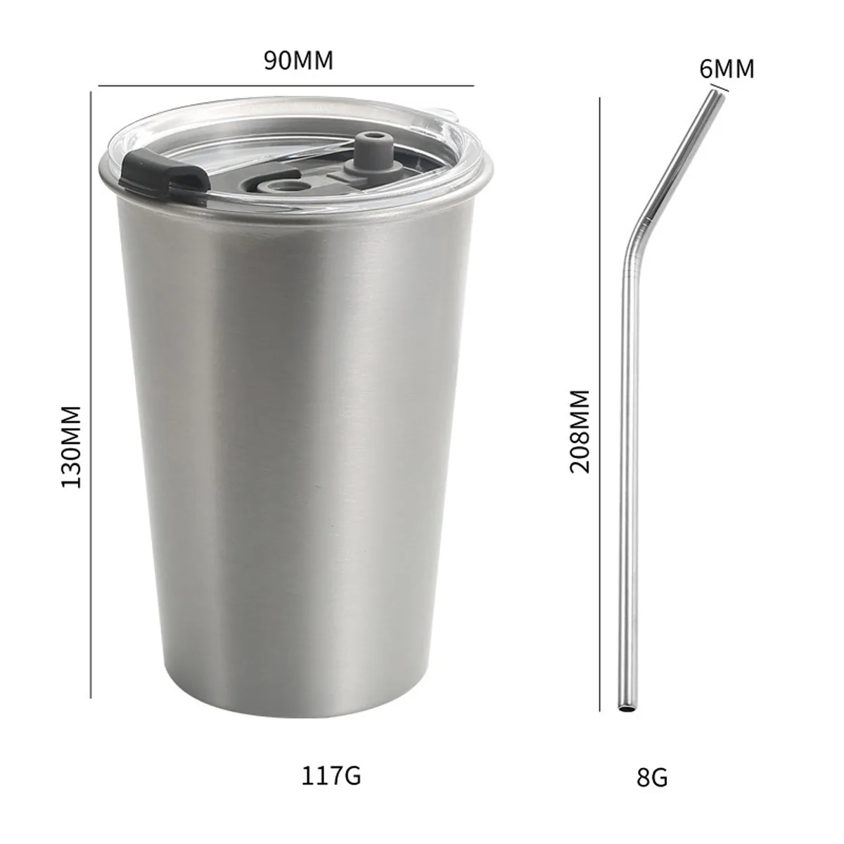 Stainless Steel Pint Cups 2