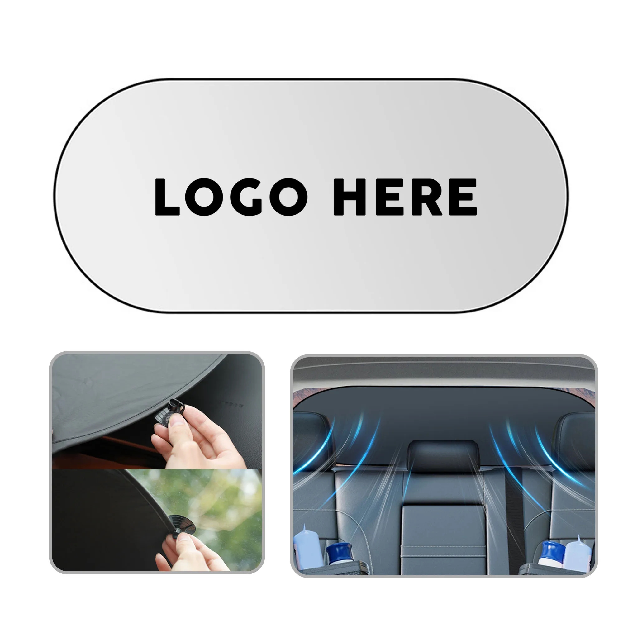 Single Panel Car Sunshade 2