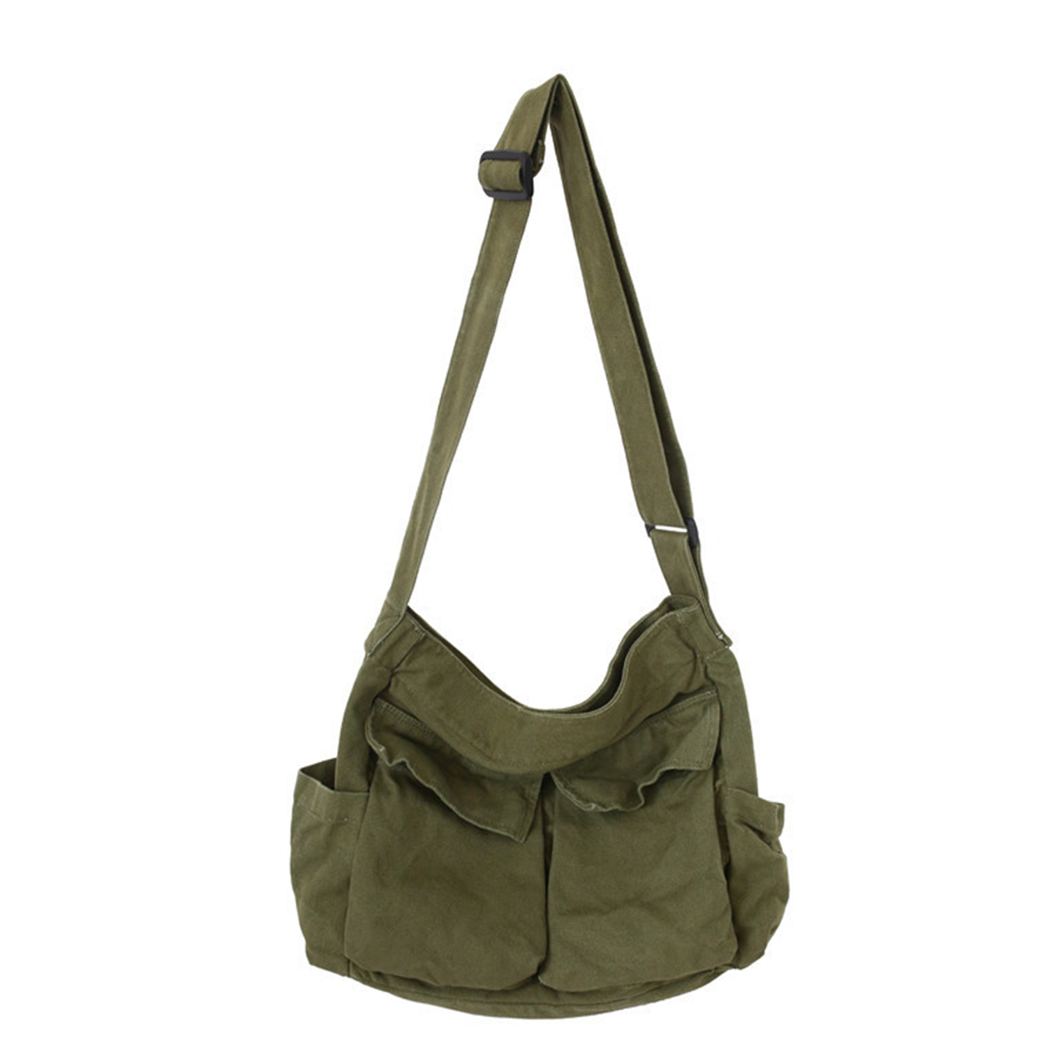 Large Capacity Casual Water Resistant Canvas Crossbody Bag 10