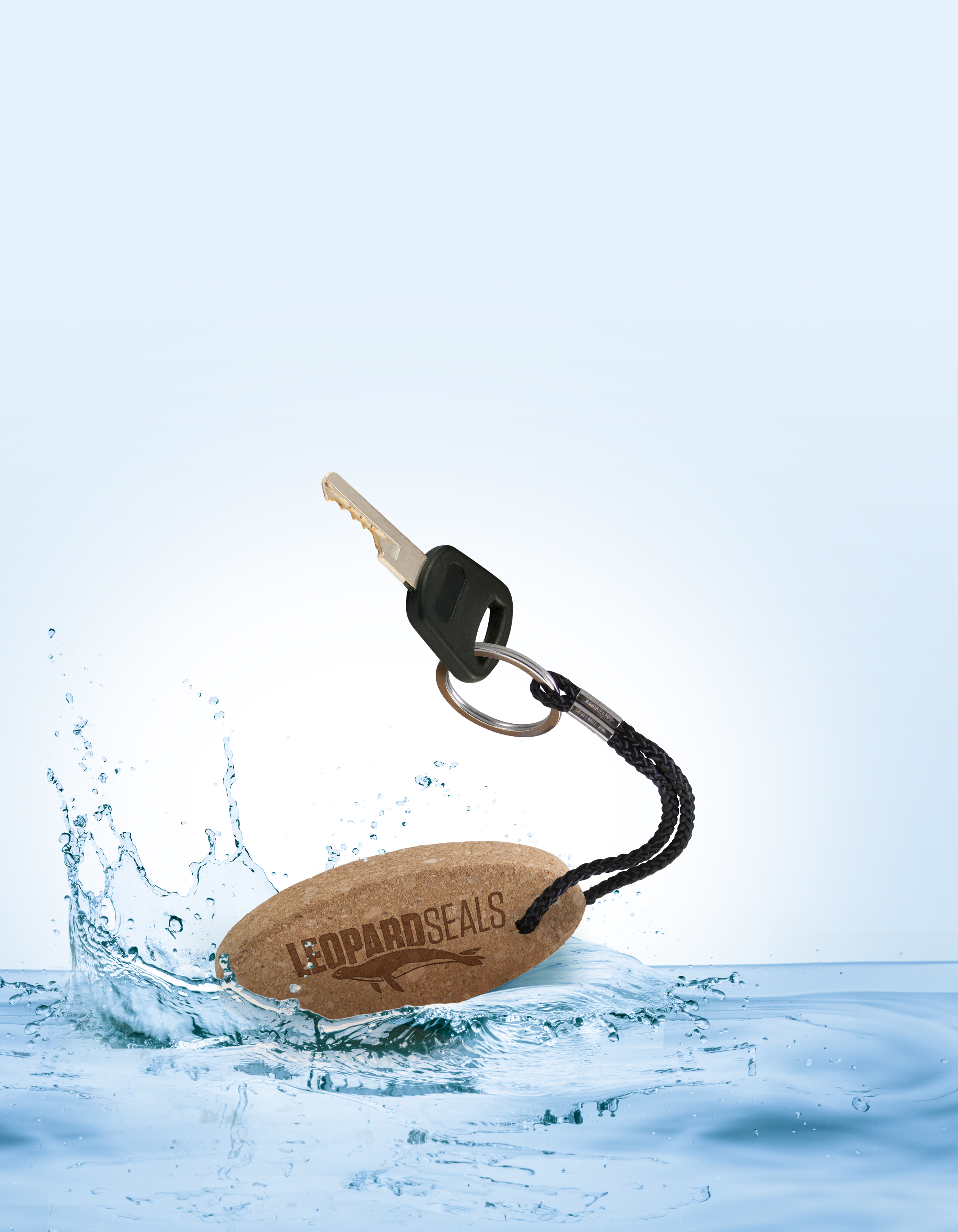 Buoy Oval Cork Keychain 1