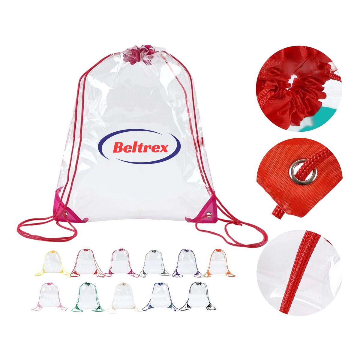 Stylish PVC Drawstring Bag for Travel and Gym 11