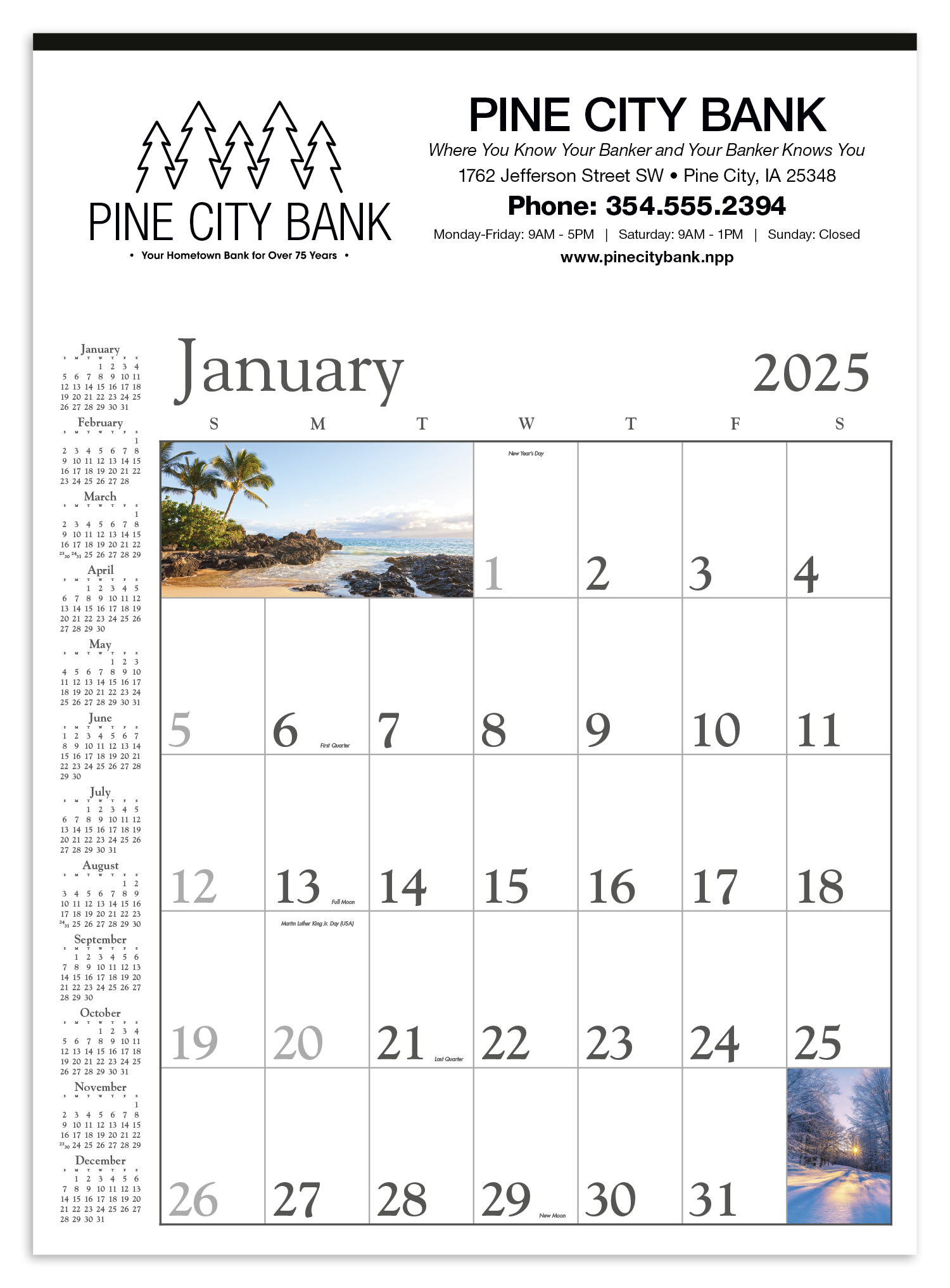 Triumph® Calendars Decorator Memo (White) Calendar 7