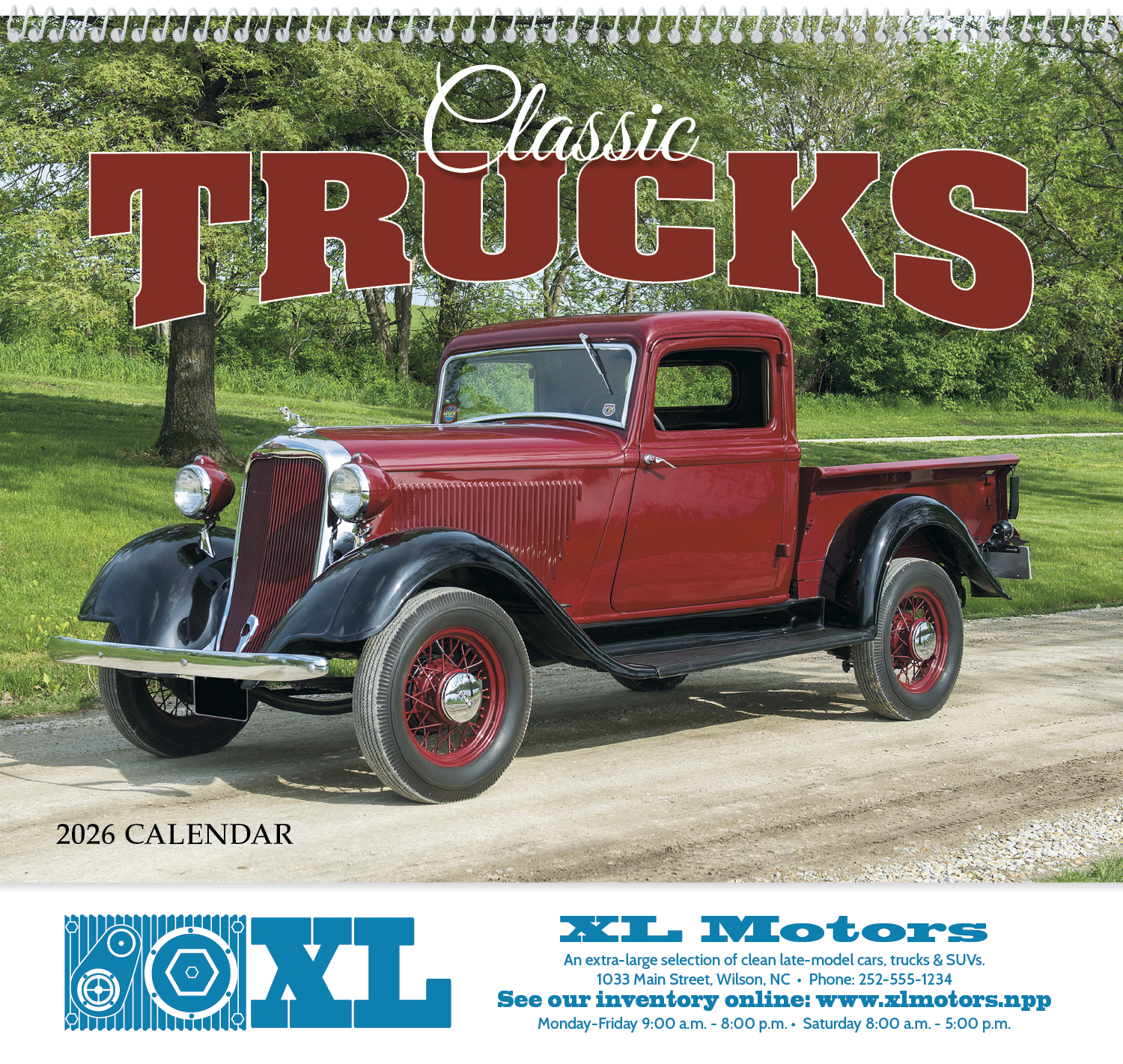 HotLine® Products Classic Trucks Appointment Calendar - Spiral 29