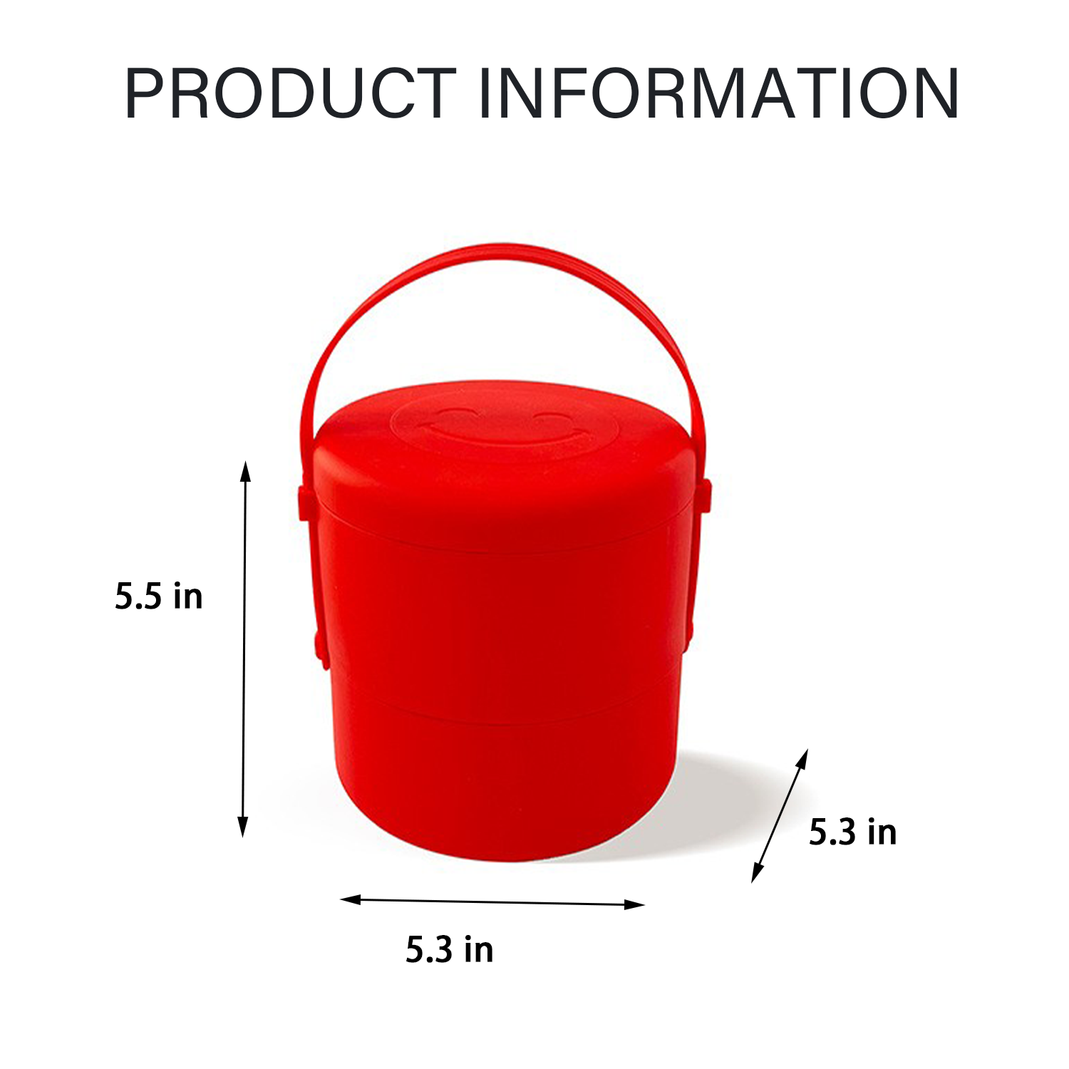 Silicone Double-Layer Insulated Lunch Box 1