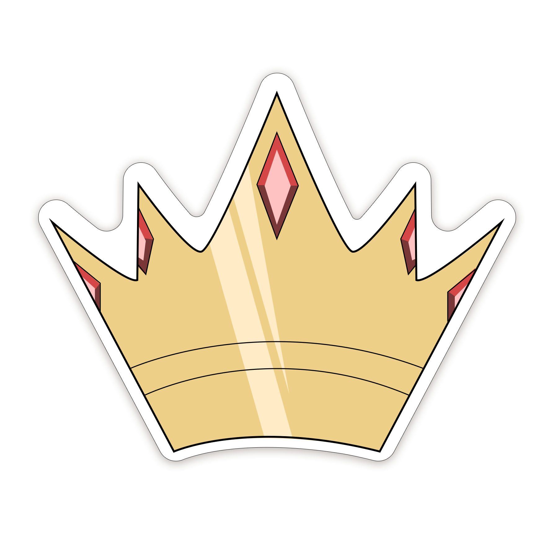 Crown Shaped NoteKeeper™ Magnet 35 Mil 4