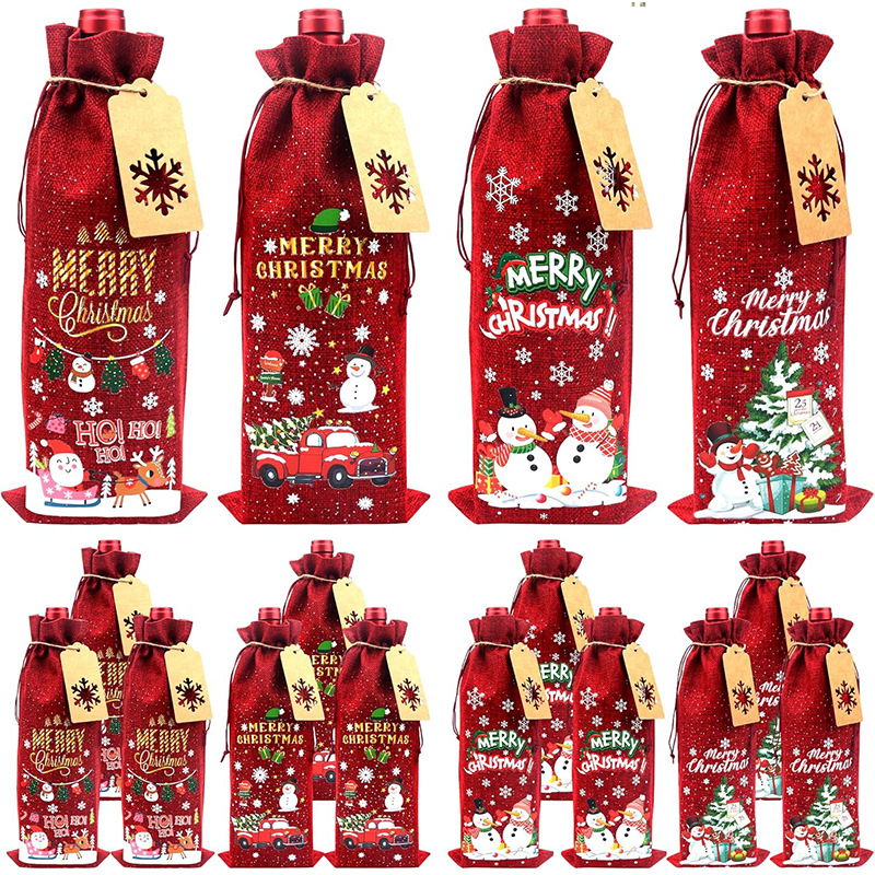 Christmas Wine Bottle Cover 2