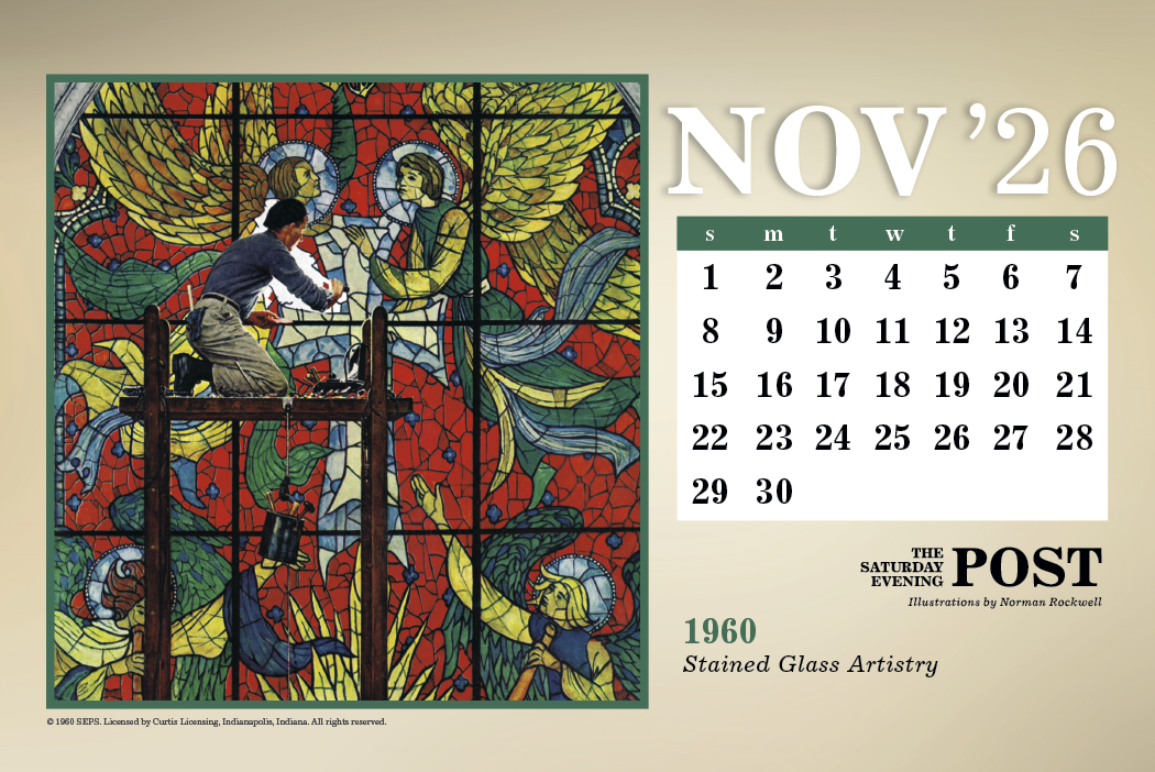 Triumph® Calendars The Saturday Evening Post Large Desk Calendar 28
