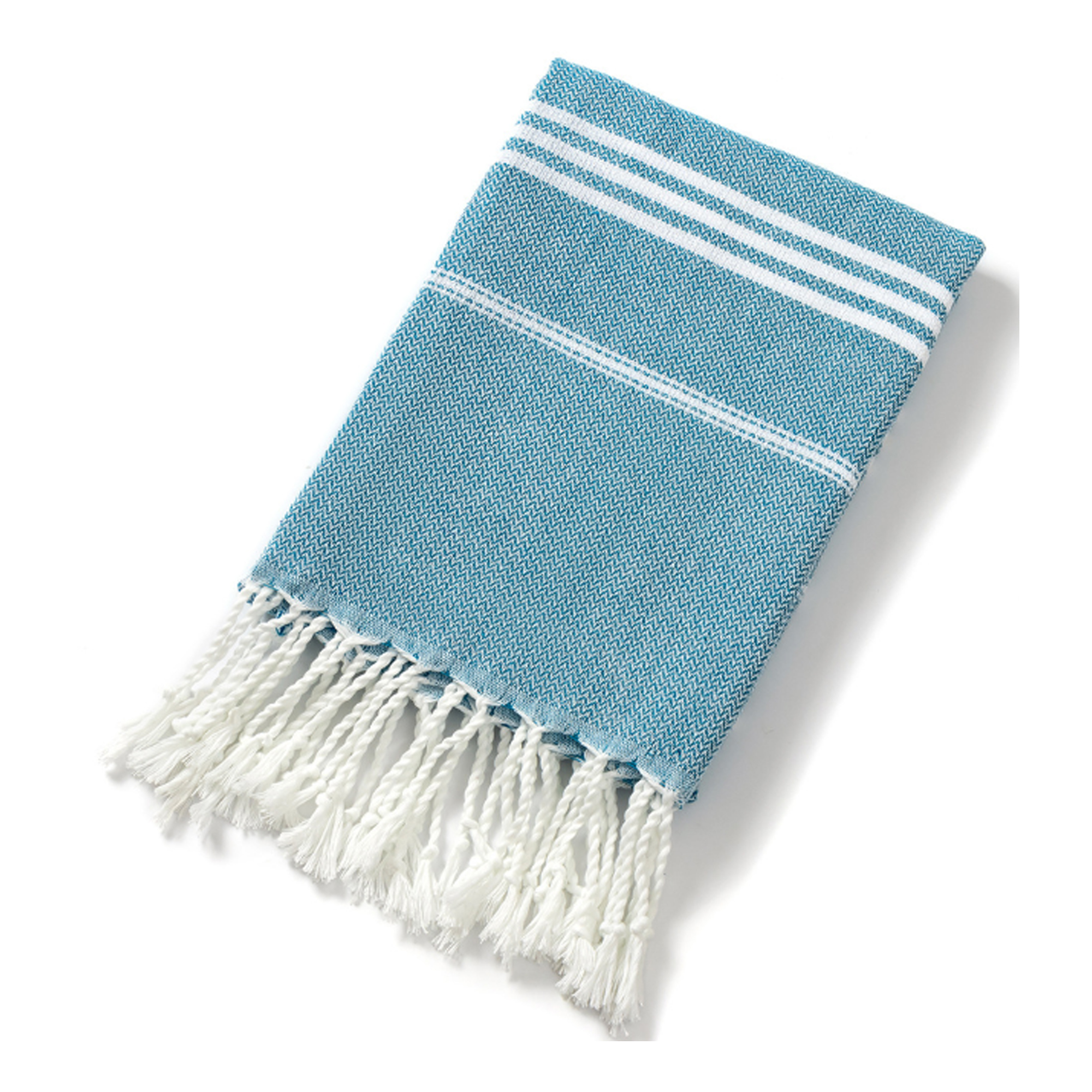 Luxury Turkish Cotton Beach Towel with Tassels 3
