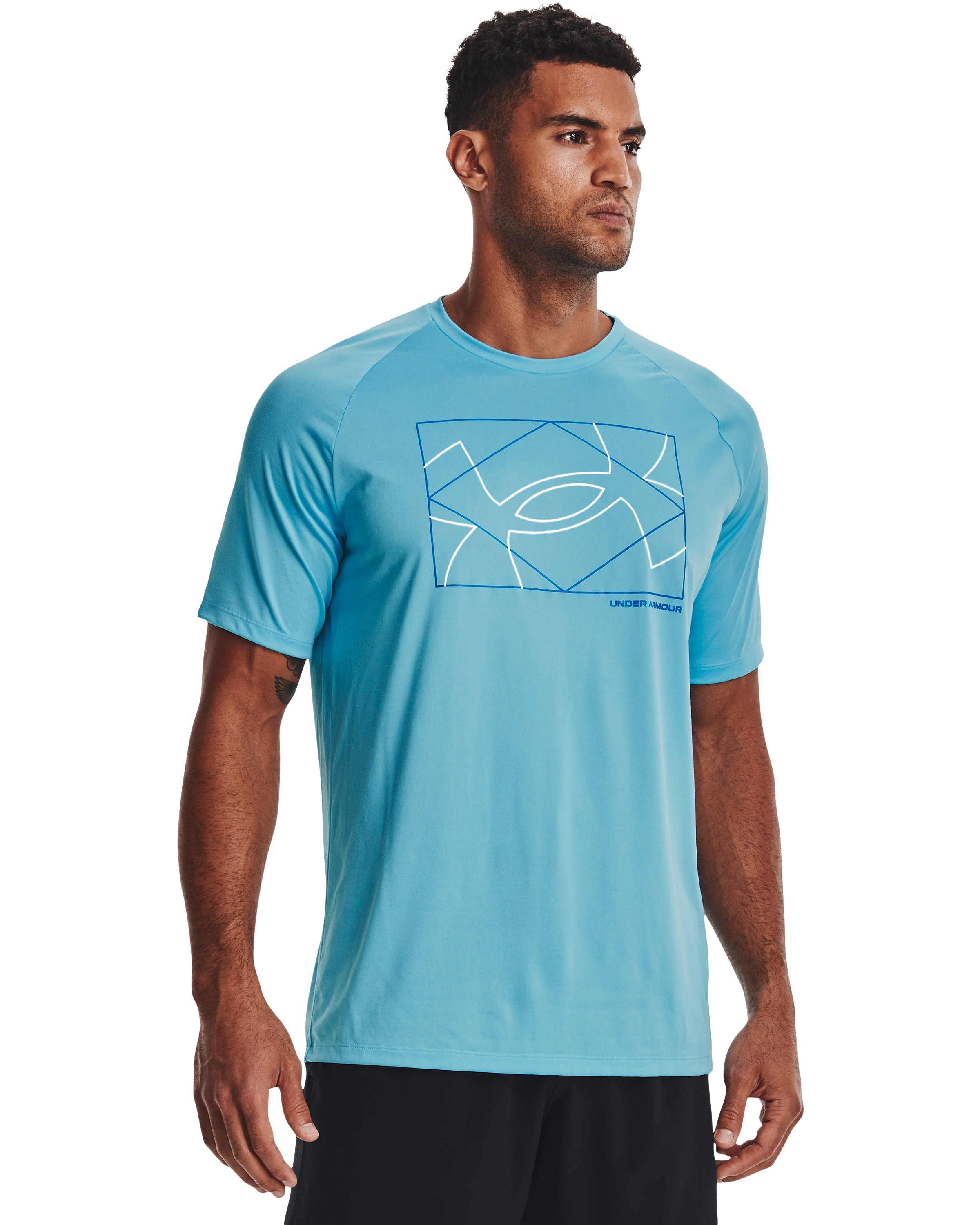 Men's UA Tech 2.0 Boxed Logo Short Sleeve  3