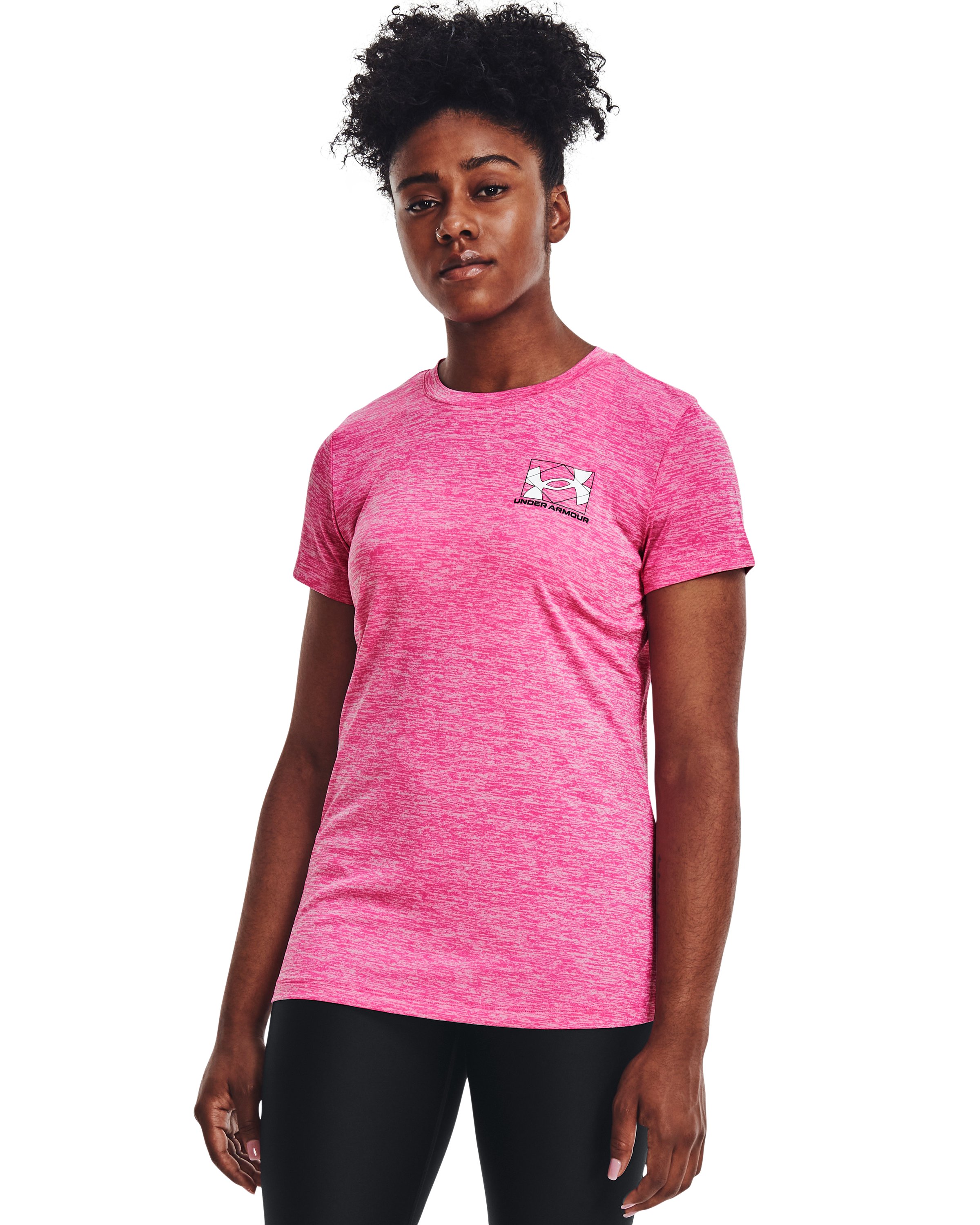 Women's UA Tech Twist Box Logo Short Sleeve  4