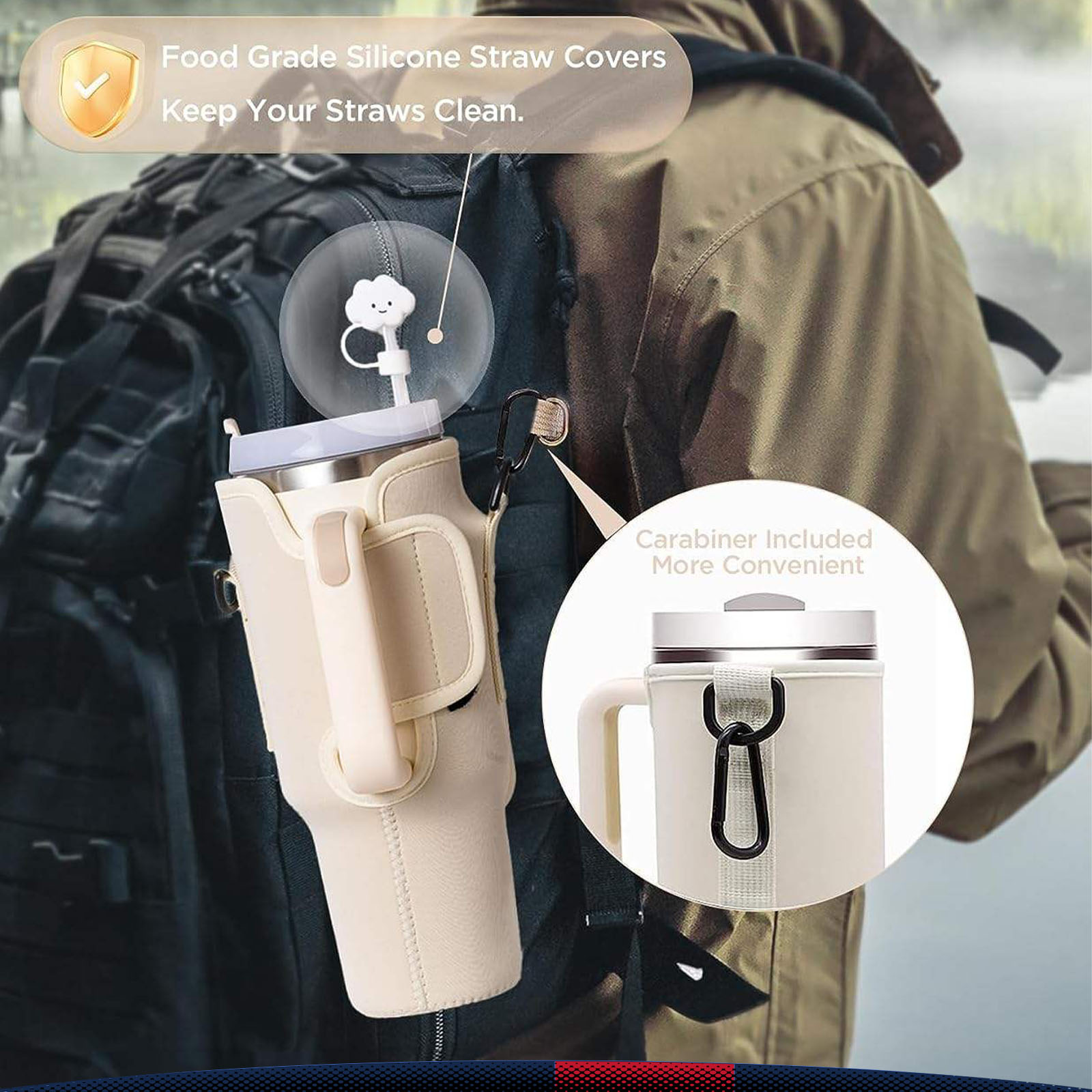 Amber Water Bottle Carrier Bag 10