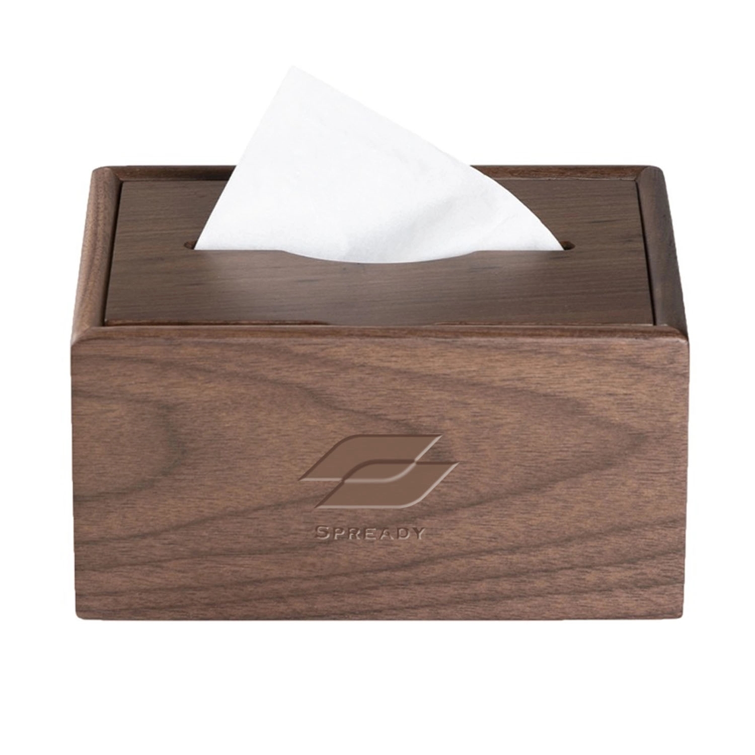 Black Walnut Tissue Box Cover Napkin Dispenser For Home 2