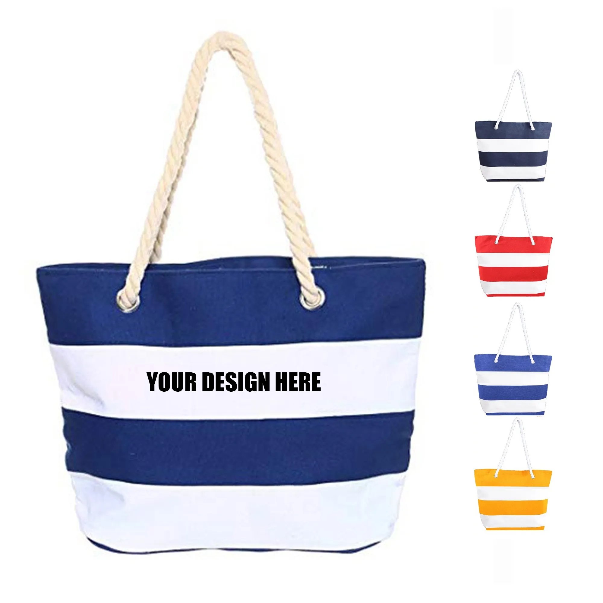 Rope Handle Cotton Tote Bag 2