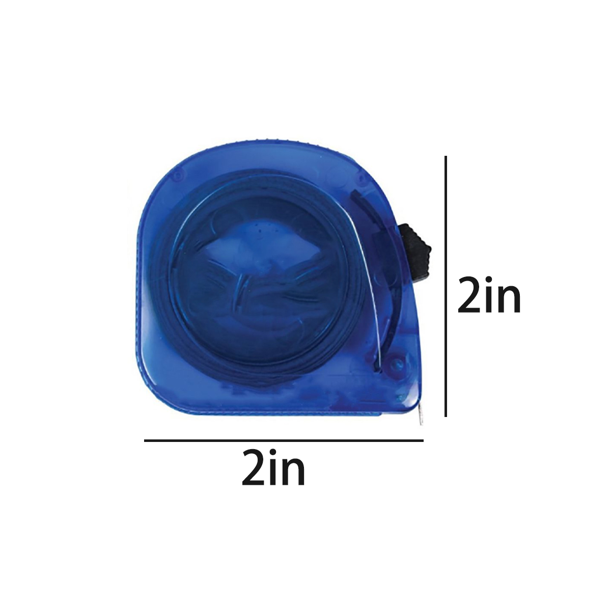 Transparent Mini Retractable Measuring Tape Ruler 2