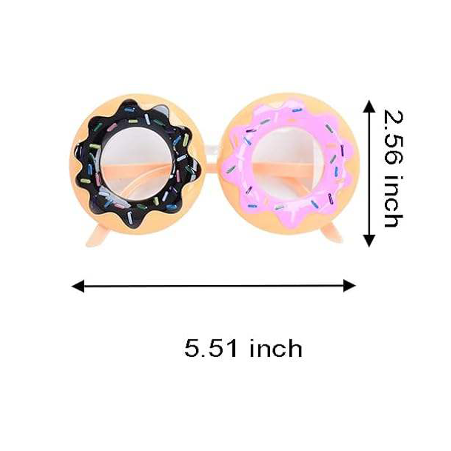 Funny PC Resin Cartoon Donut Glasses 4