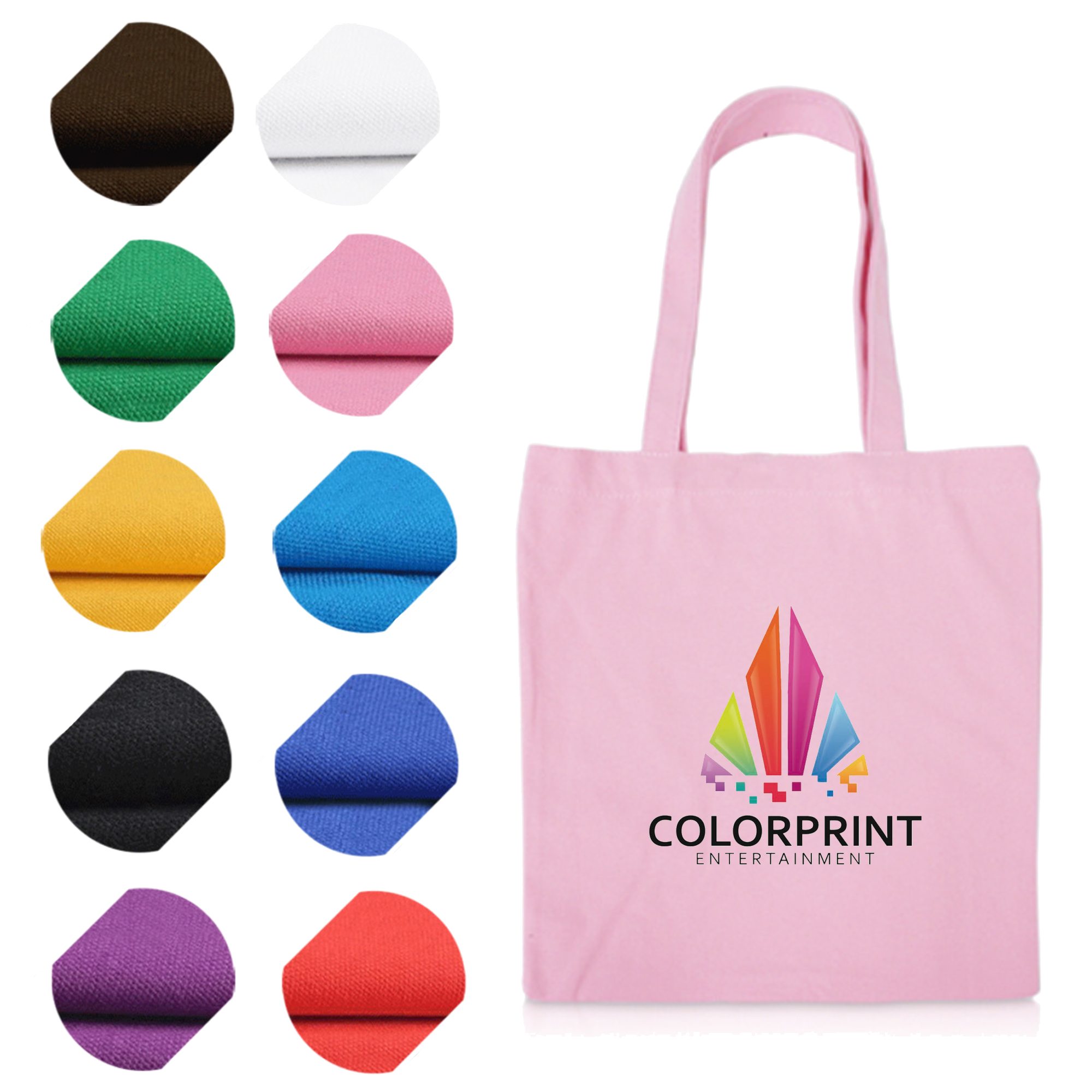 Full Color Hold Cotton Canvas Tote Bag MOQ 50, custom tote bag with logo imprint 3